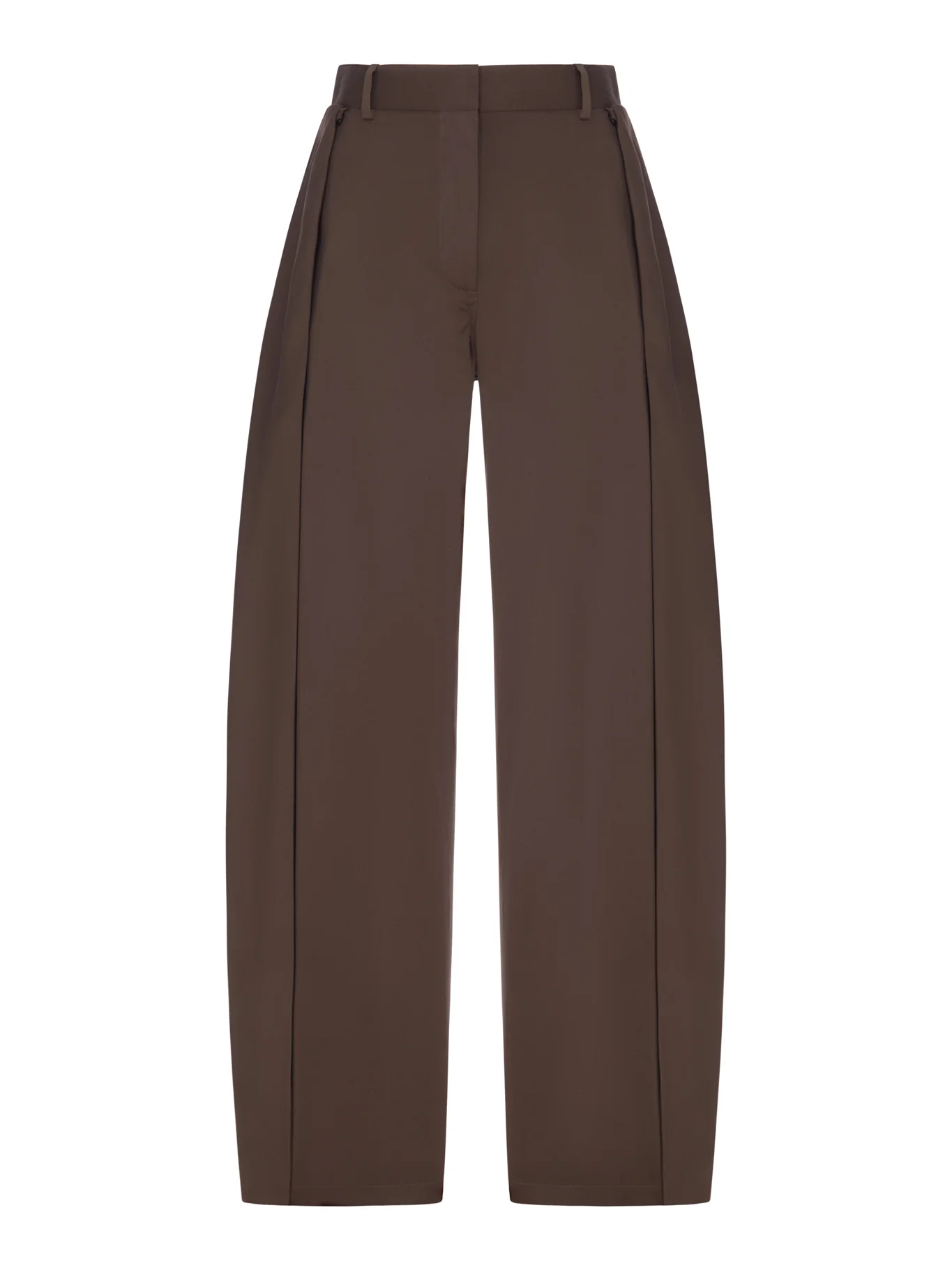 LIGHTWEIGHT COTTON AND SILK GABARDINE TROUSERS