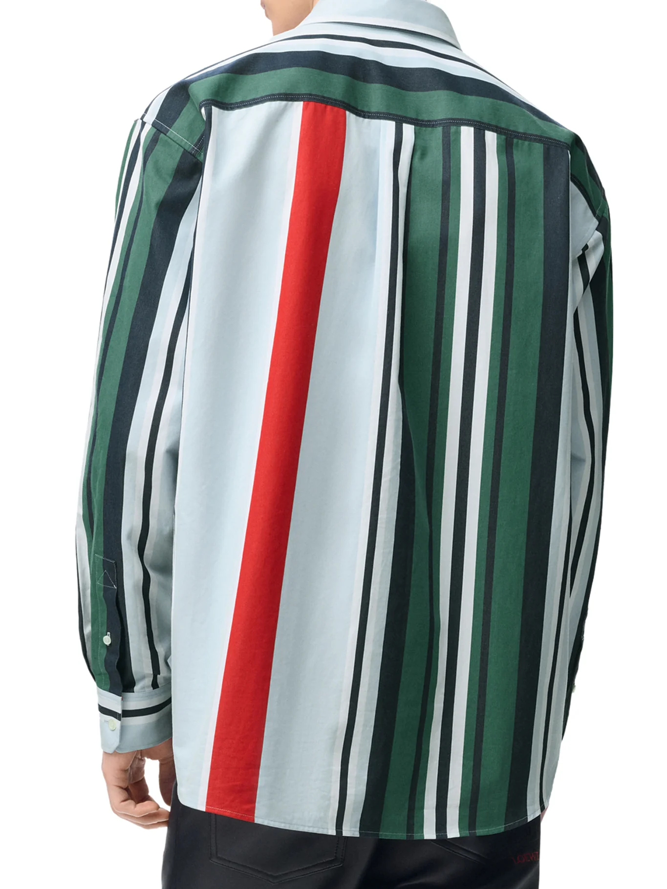 MID-WEIGHT STRIPED COTTON TWILL SHIRT - Image 4