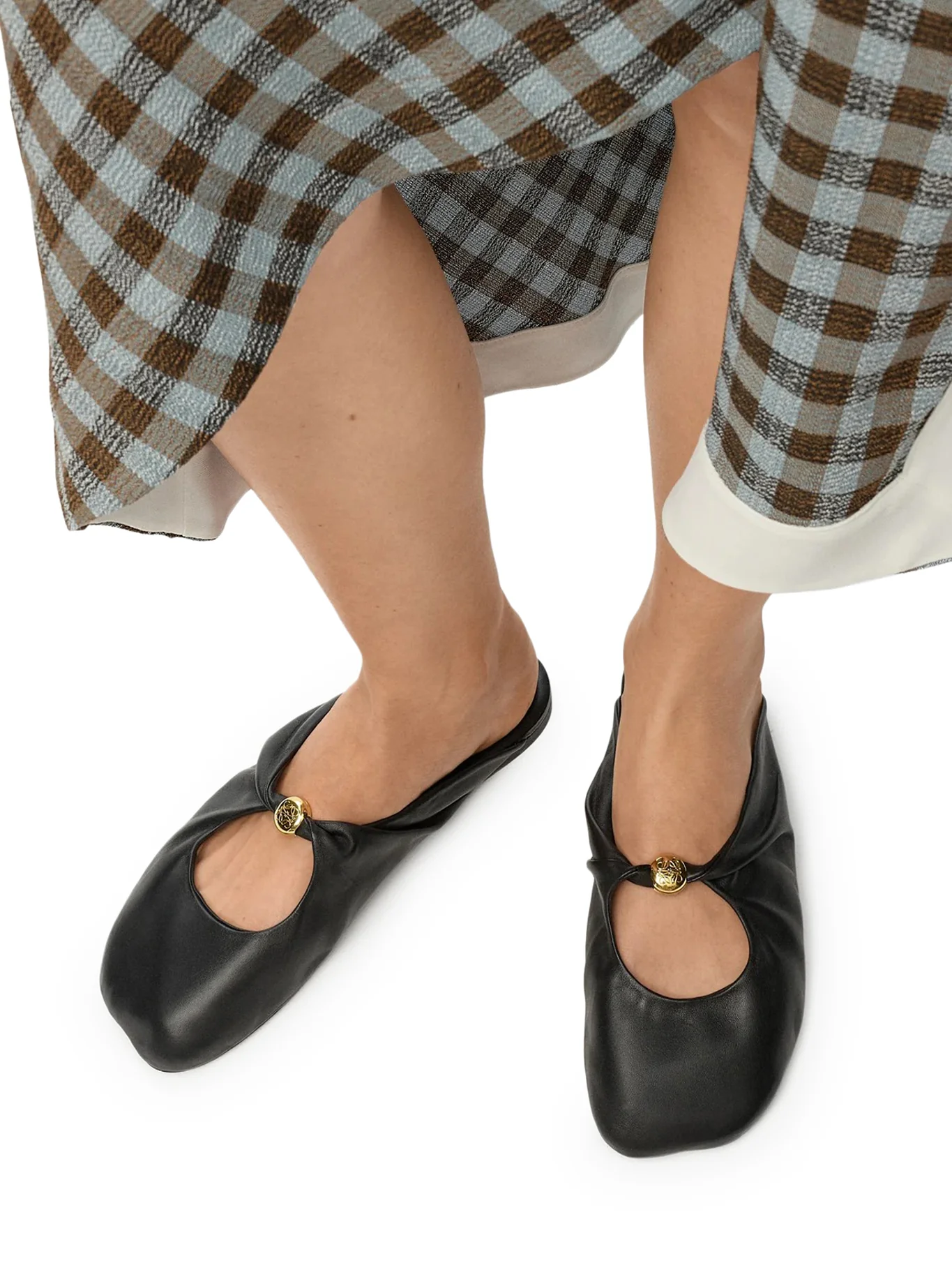 PEBBLE MULES IN SOFT LAMB NAPPA LEATHER - Image 2