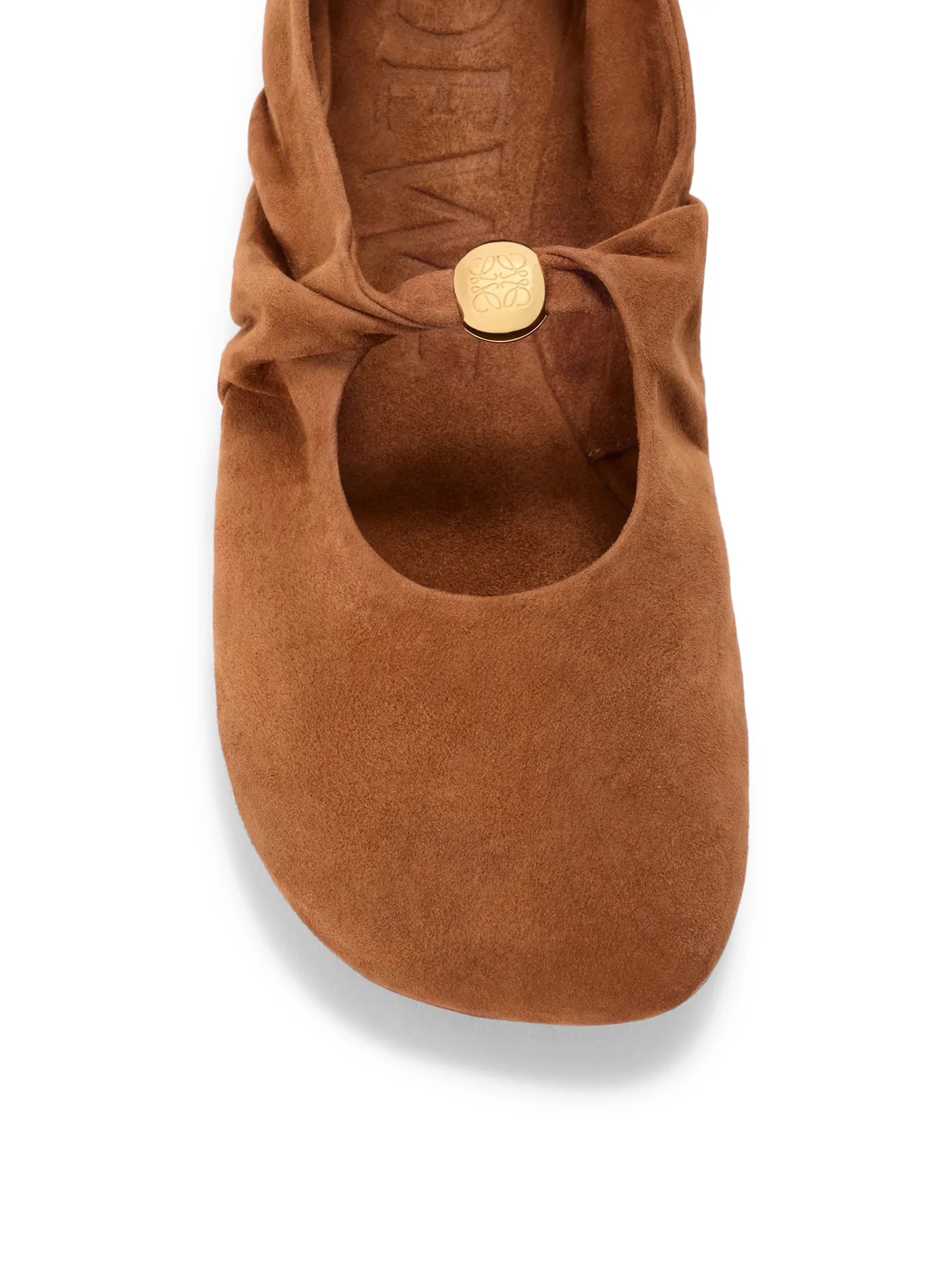 PEBBLE SOFT BALLET FLATS IN SUEDE GOATSKIN - Image 5