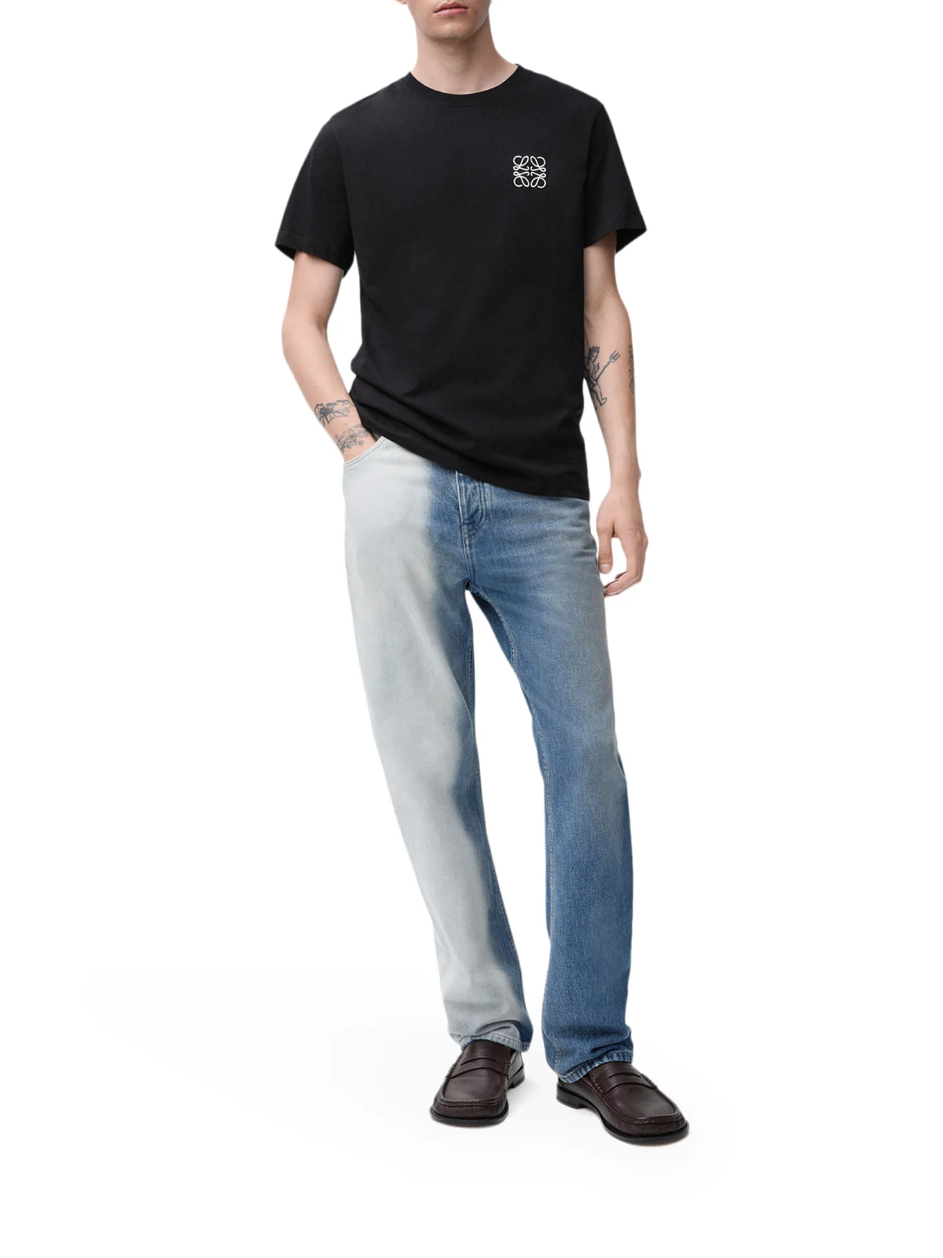 REGULAR FIT COTTON T-SHIRT WITH ANAGRAM - Image 2