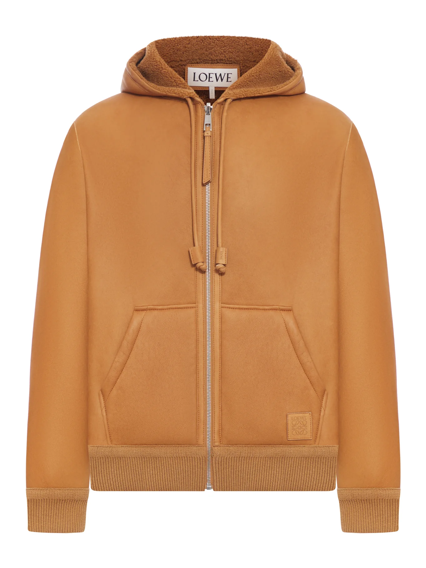 SHEARLING JACKET WITH HOOD