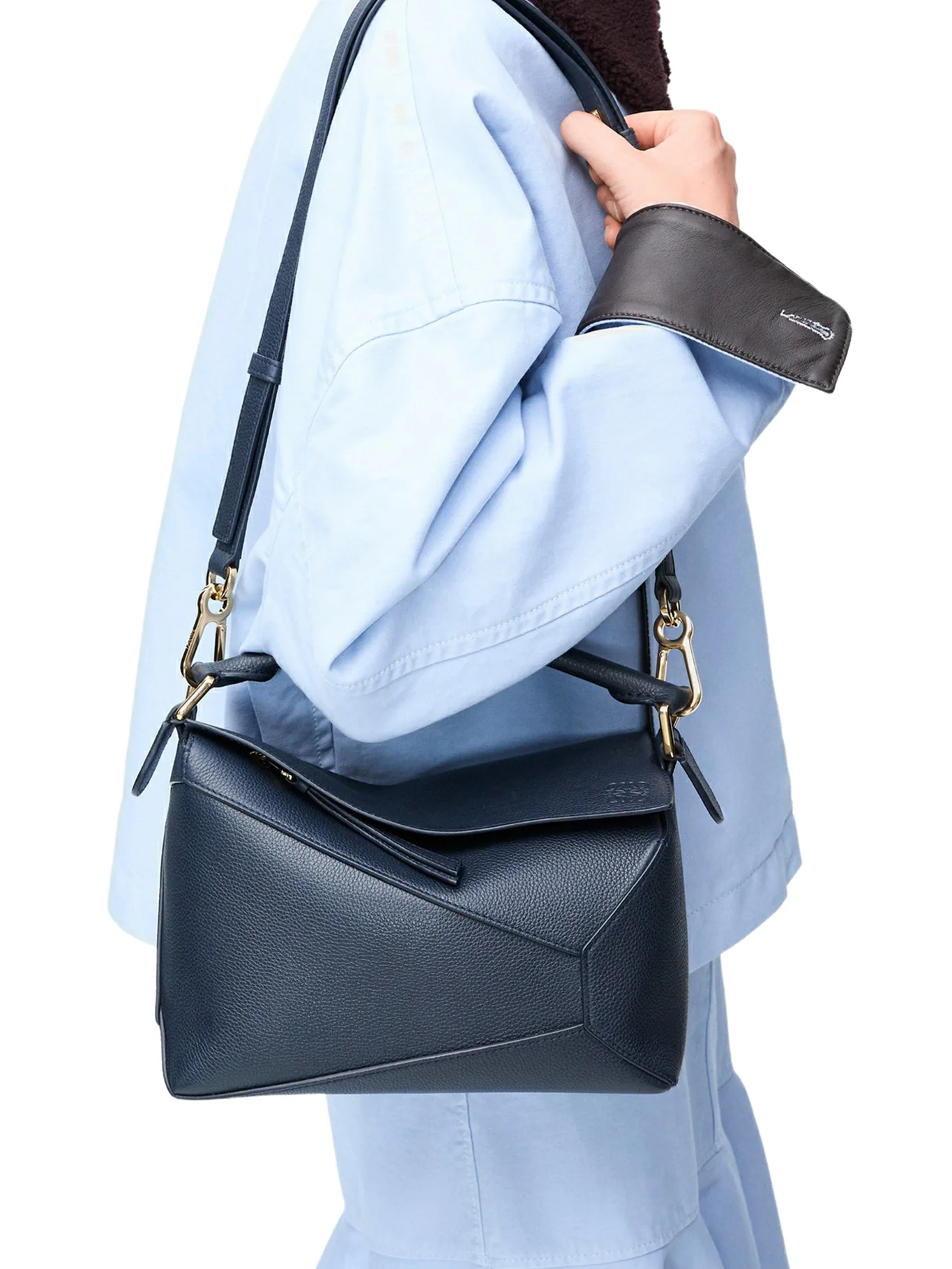 SMALL PUZZLE EDGE BAG IN GRAINED CALFSKIN - Image 3