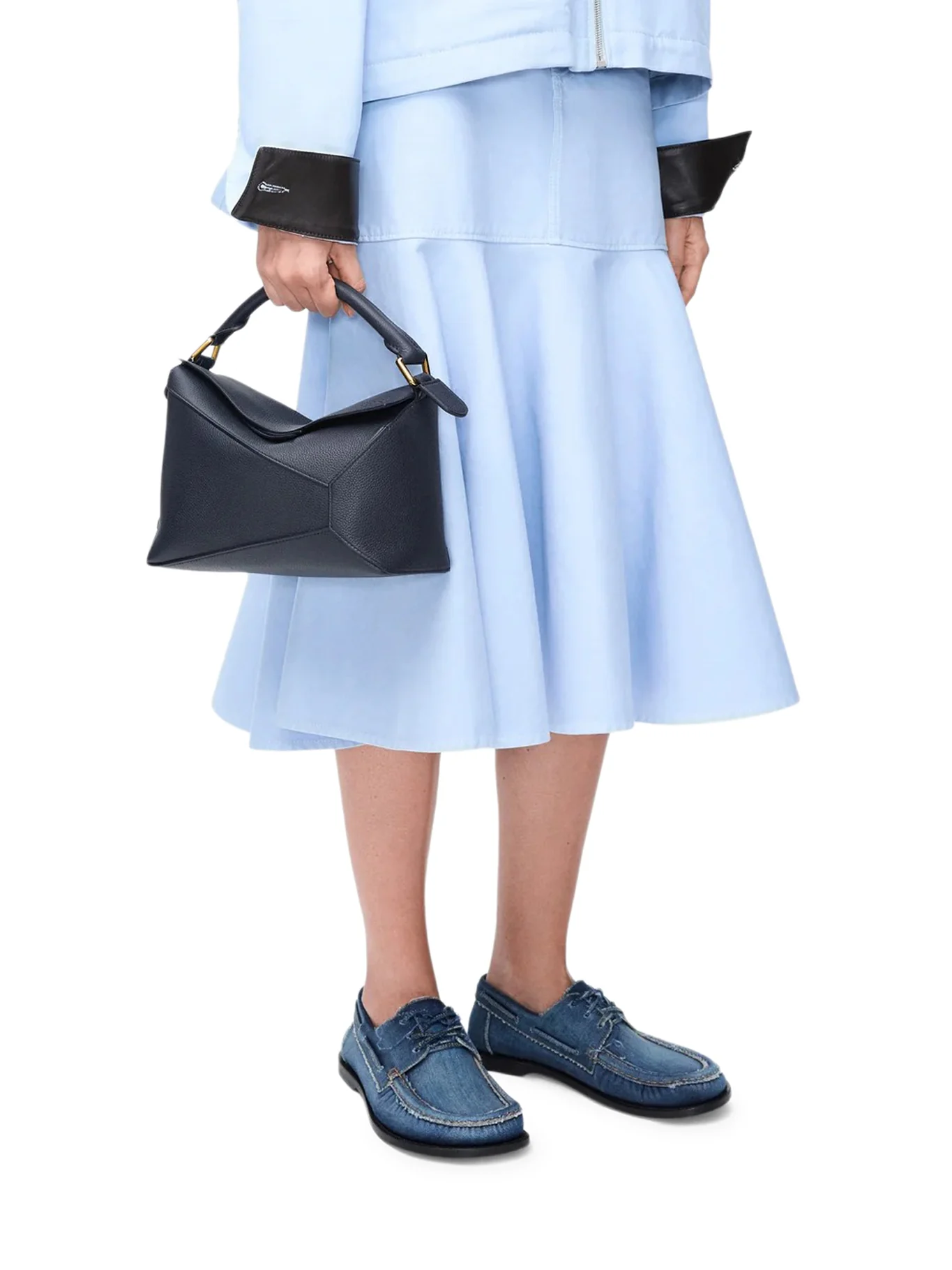 SMALL PUZZLE EDGE BAG IN GRAINED CALFSKIN - Image 4
