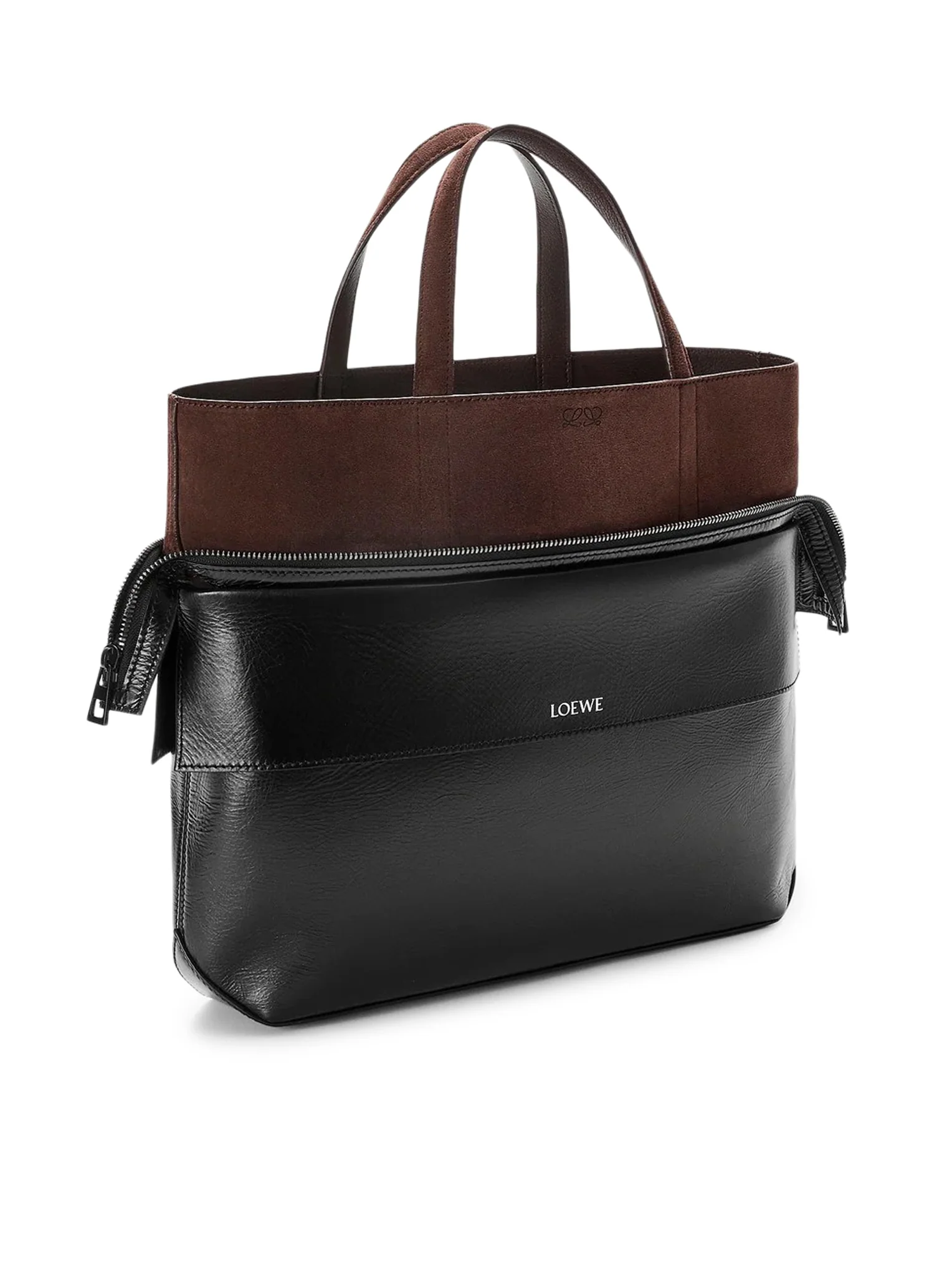 SMALL SWITCH TOTE BAG IN PAPER-EFFECT CALFSKIN AND SUEDE - Image 6