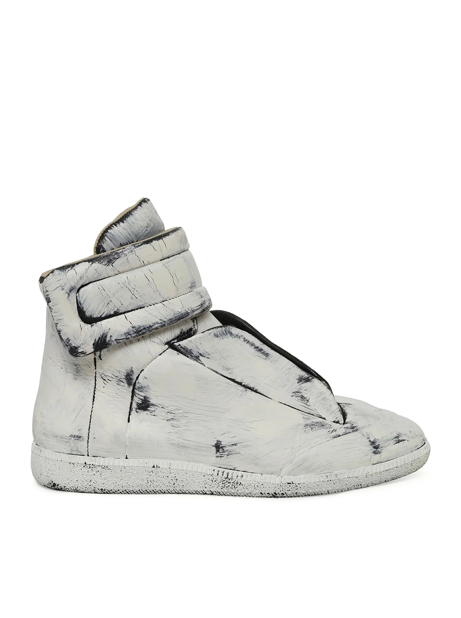FUTURE MID-TOP SNEAKER IN PATENT WHITE