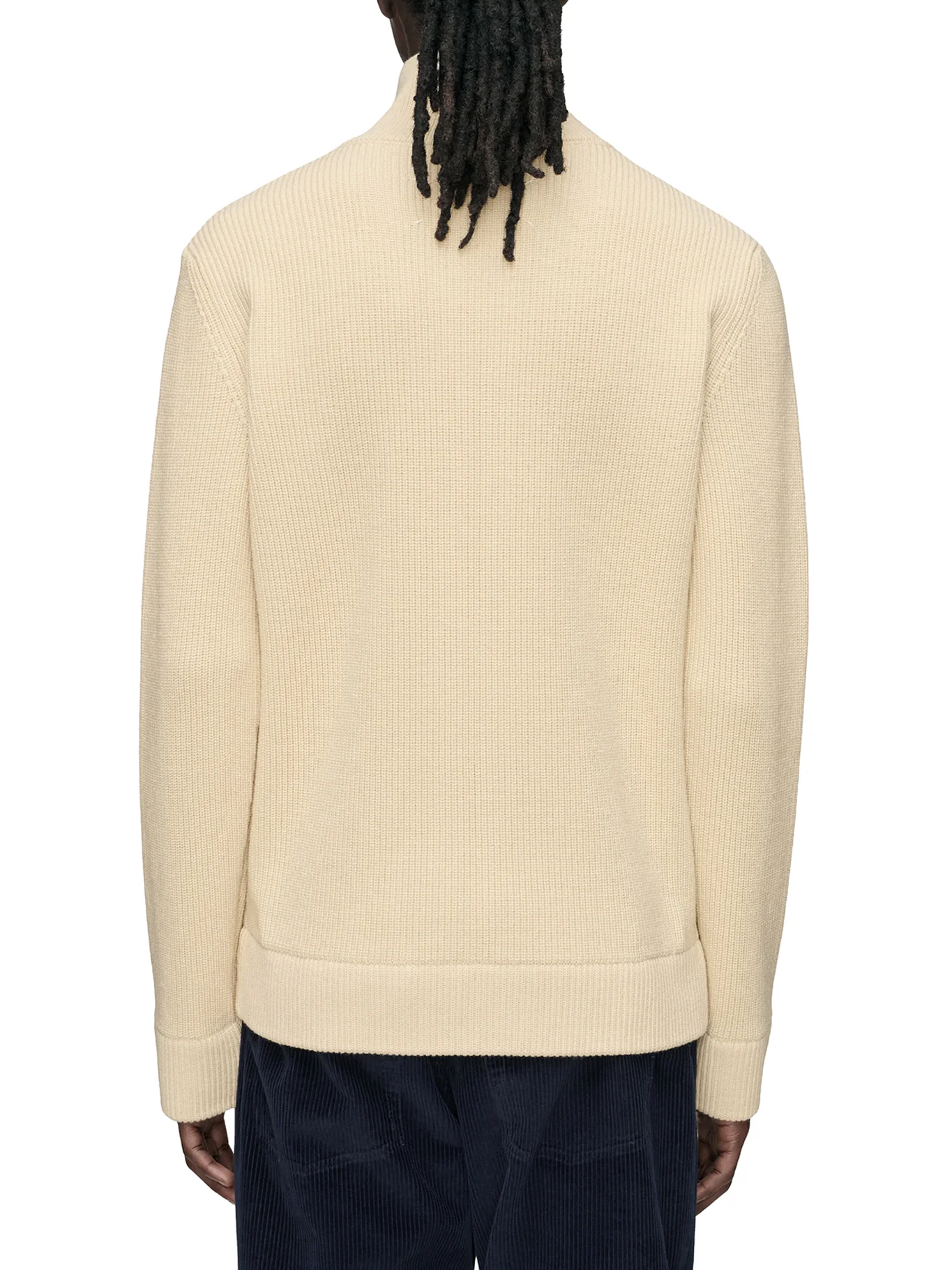 JERSEY KNIT CARDIGAN WITH ZIP - Image 4