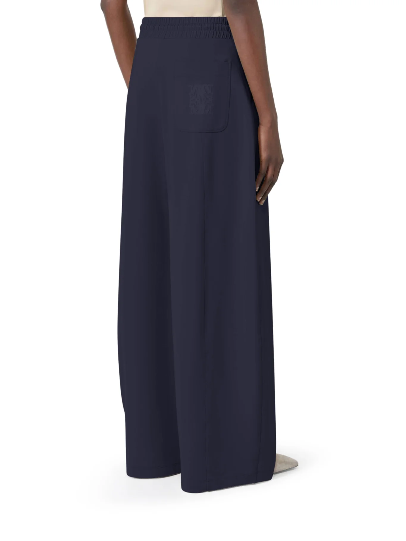 BARREL LEG PANTS IN TECHNICAL COTTON JERSEY - Image 4