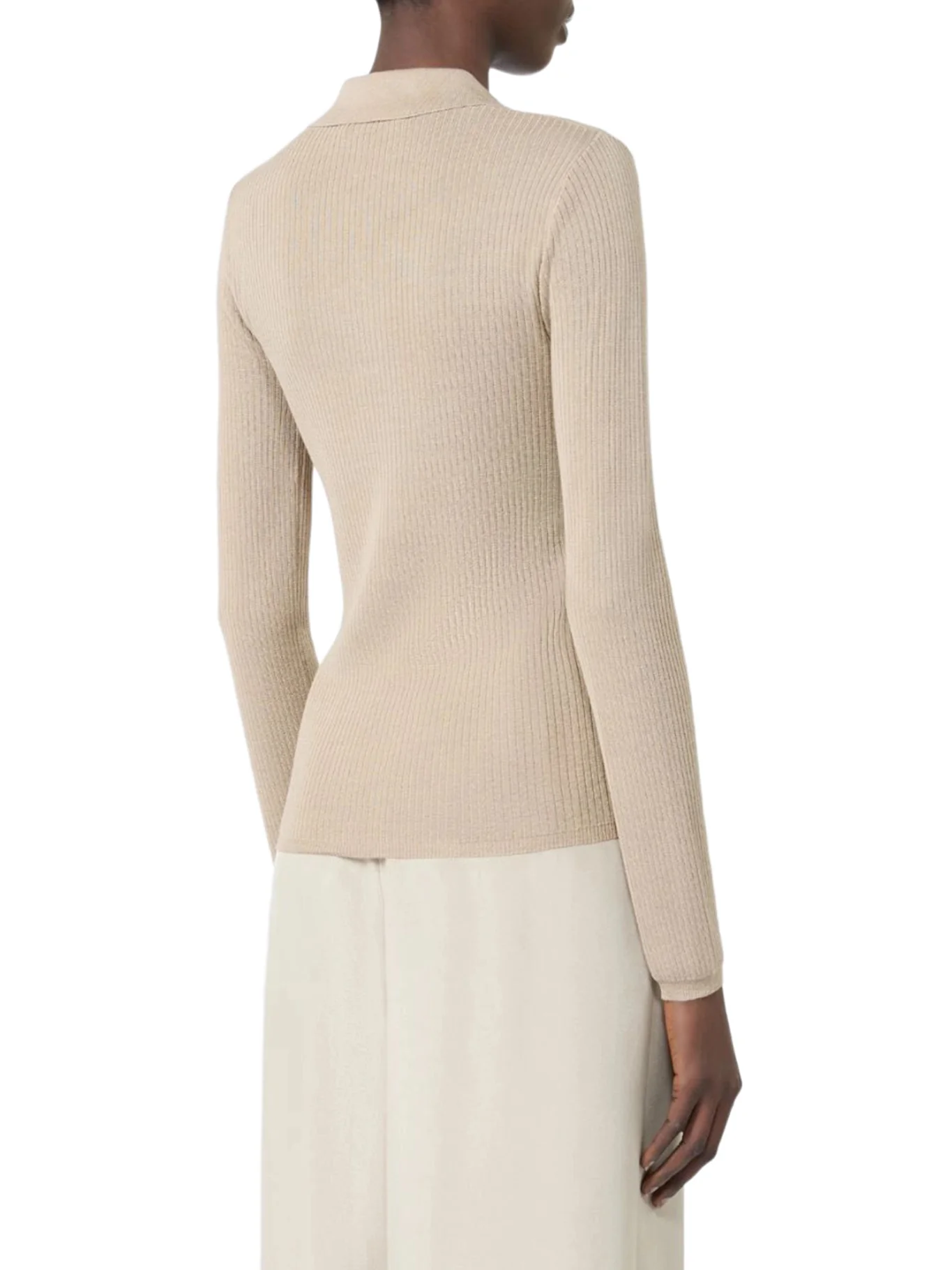 CASHMERE AND SILK POLO SWEATER - Image 3