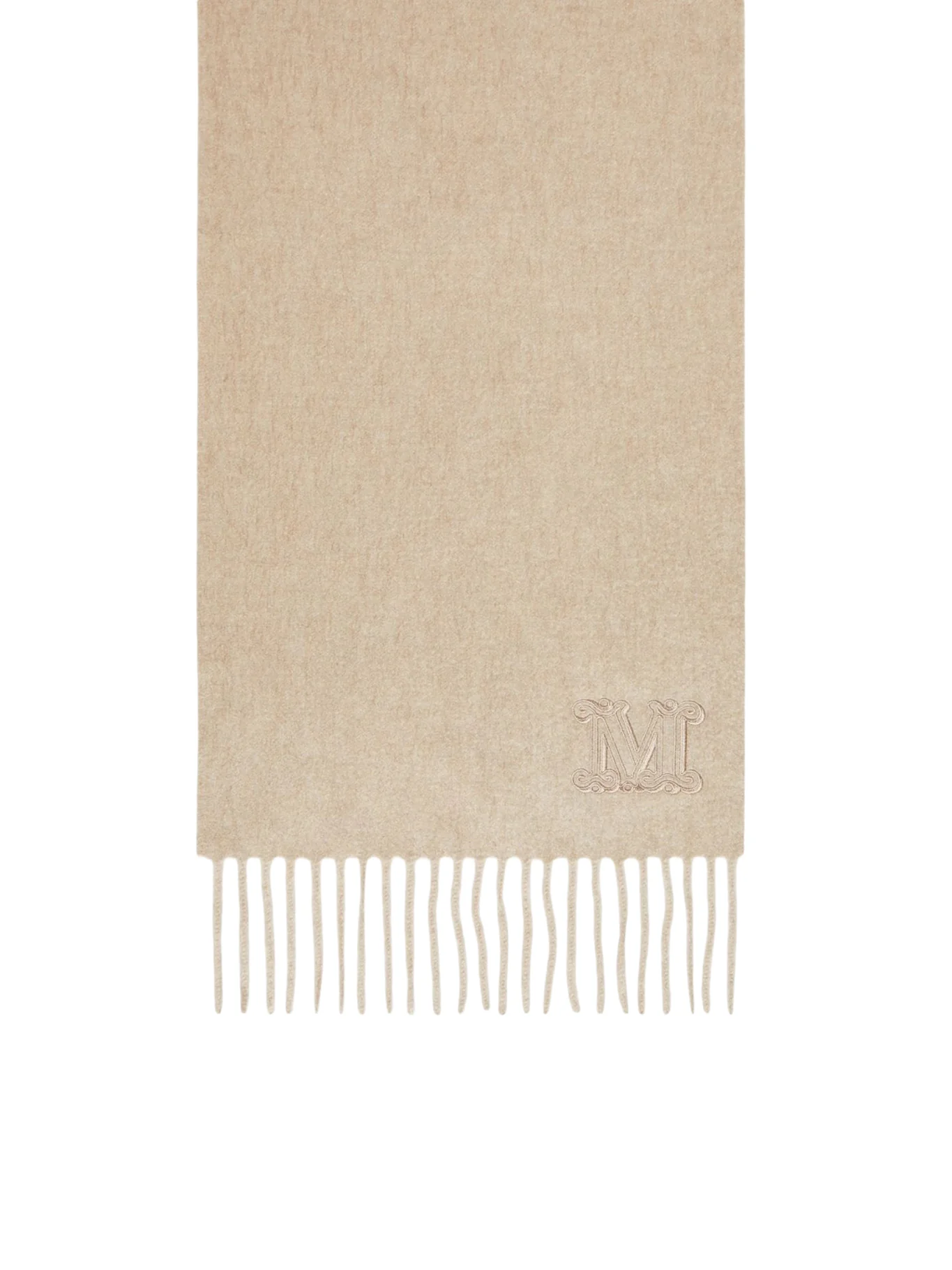 CASHMERE STOLE WITH MONOGRAM EMBROIDERY