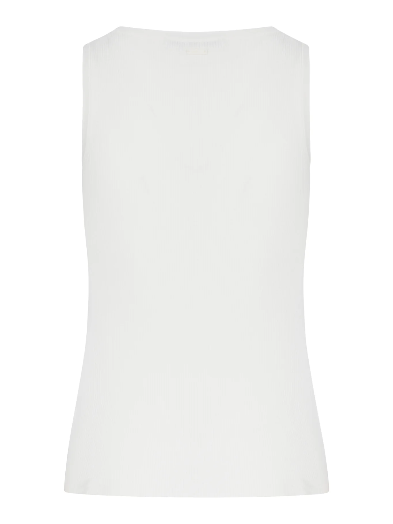 FITTED RIBBED TOP IN VISCOSE CREPE - Image 2