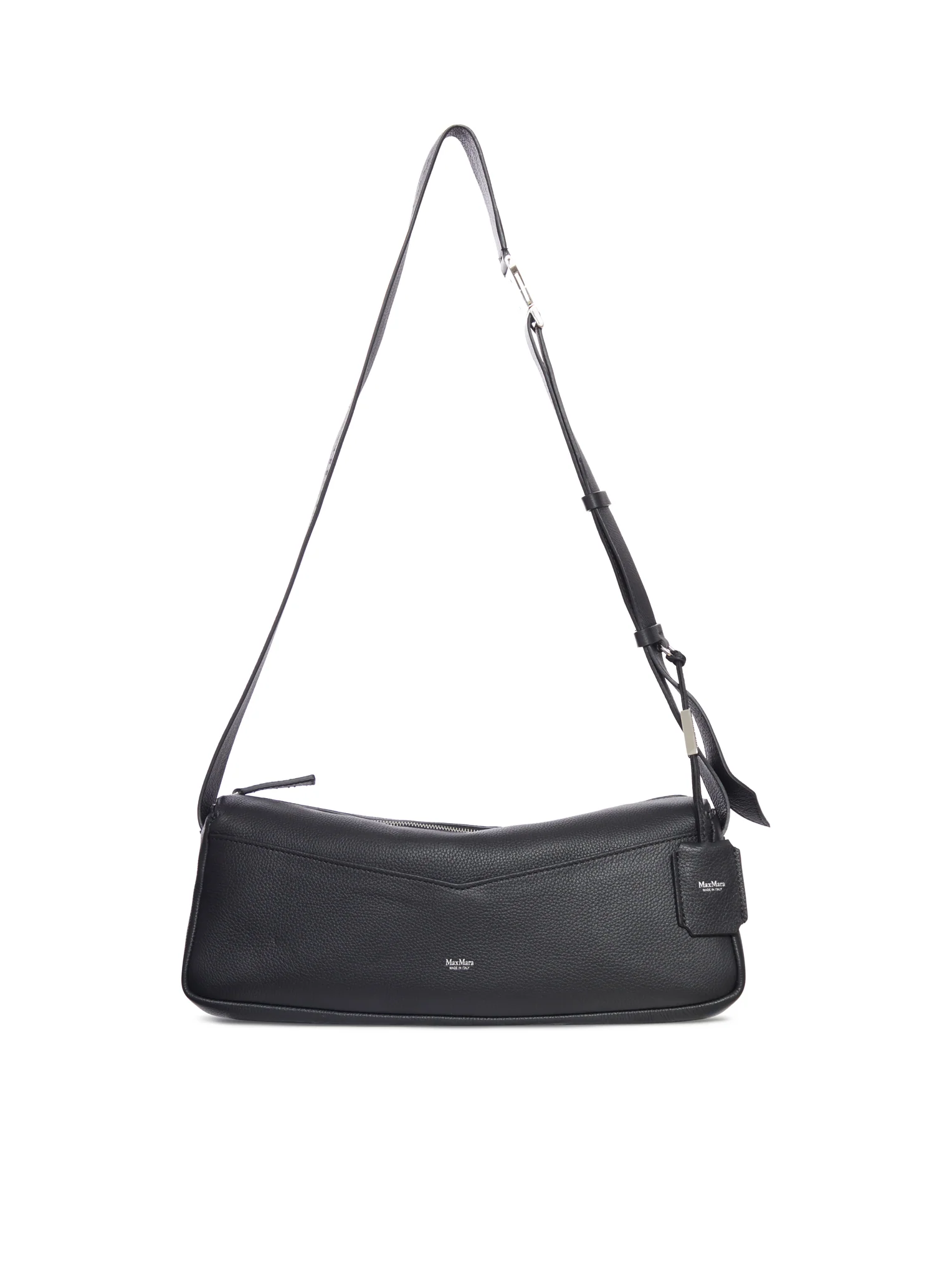 HAMMERED LEATHER SHOULDER BAG