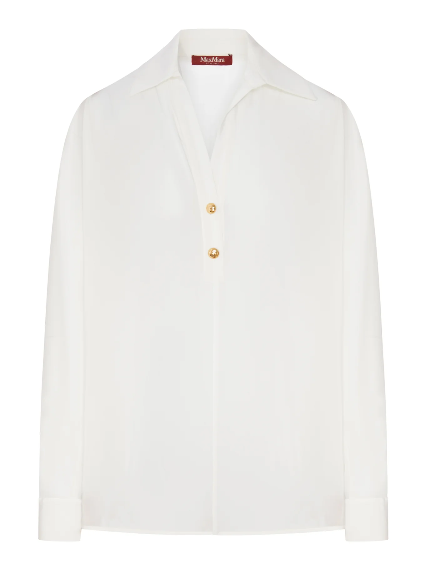 CREPE DE CHINE POLO SHIRT