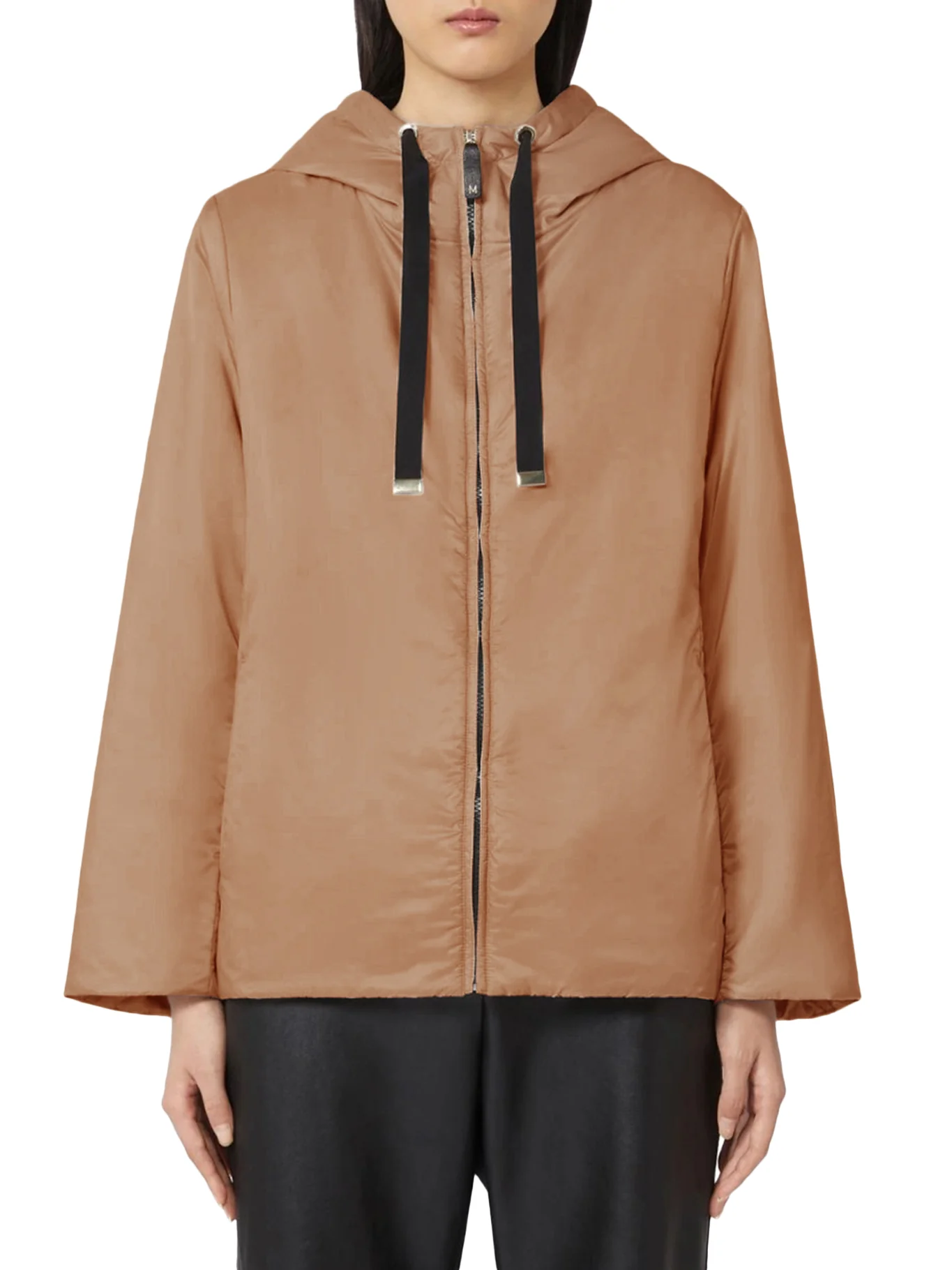 PADDED JACKET WITH HOOD IN WATERPROOF CANVAS - Image 3