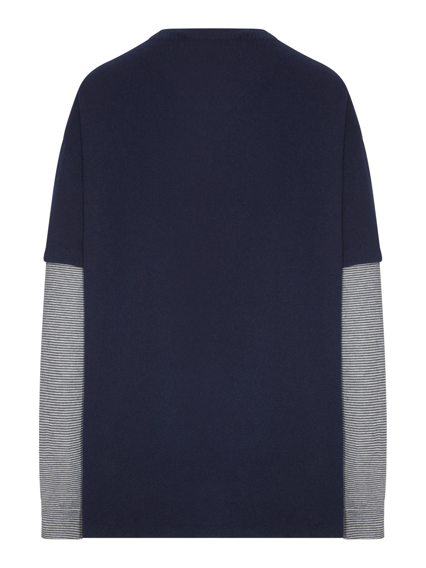 LAYERED CREW NECK CASHMERE SWEATER - Image 2