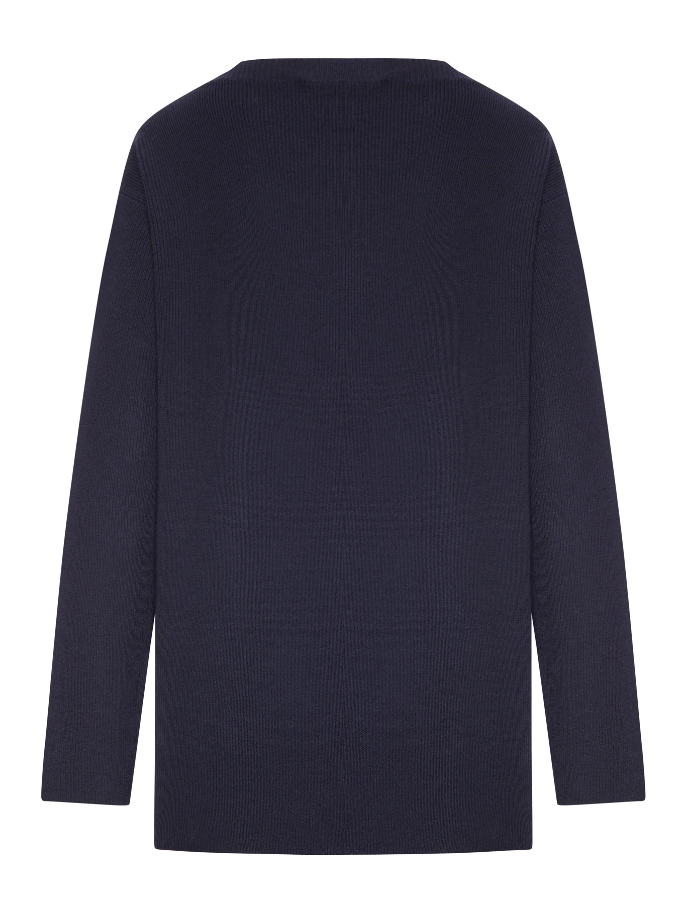 OVERSIZED RIBBED KNIT SWEATER WITH LOGO - Image 2