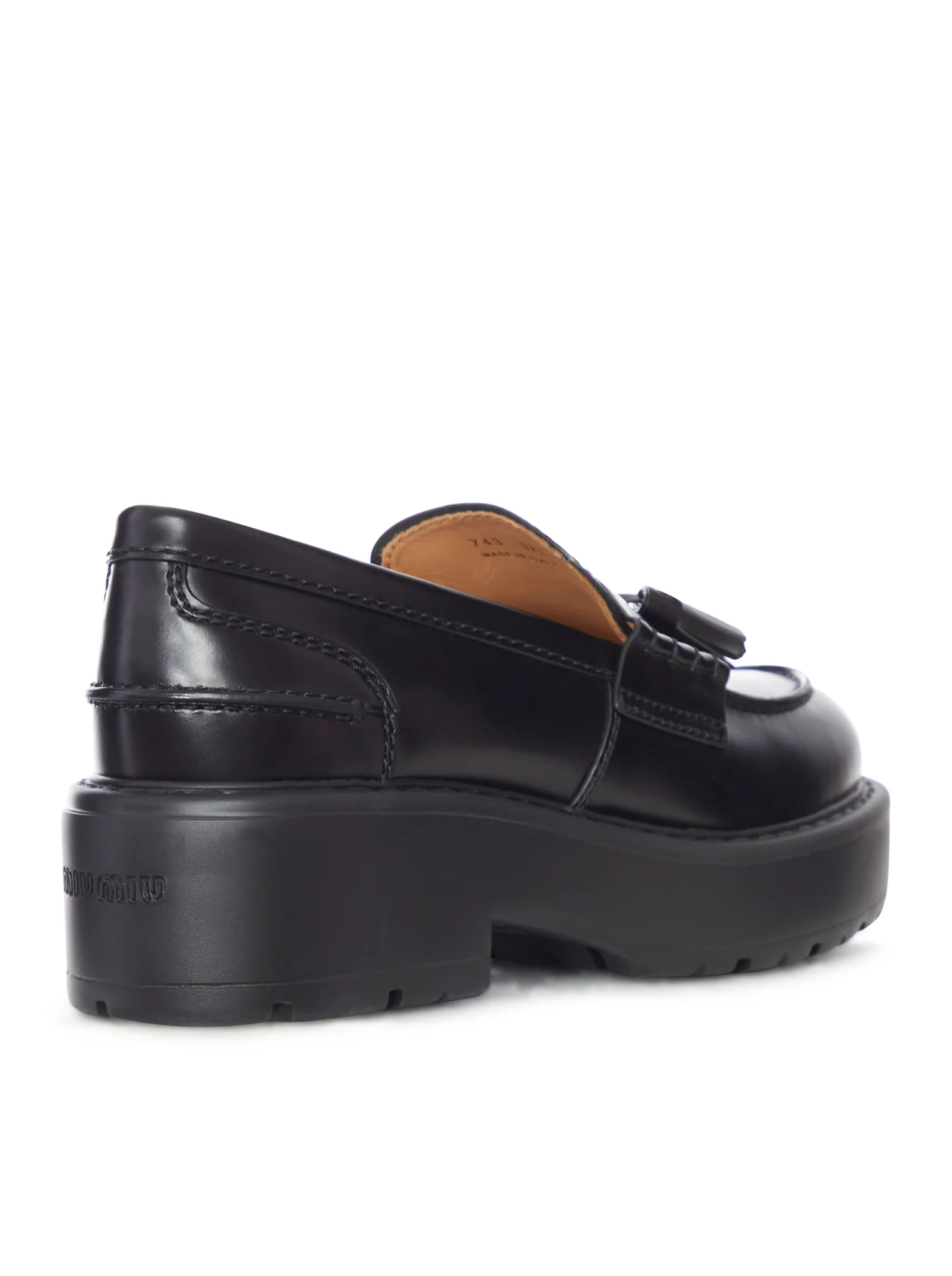 SMOOTH LEATHER LOAFERS WITH TASSELS - Image 3
