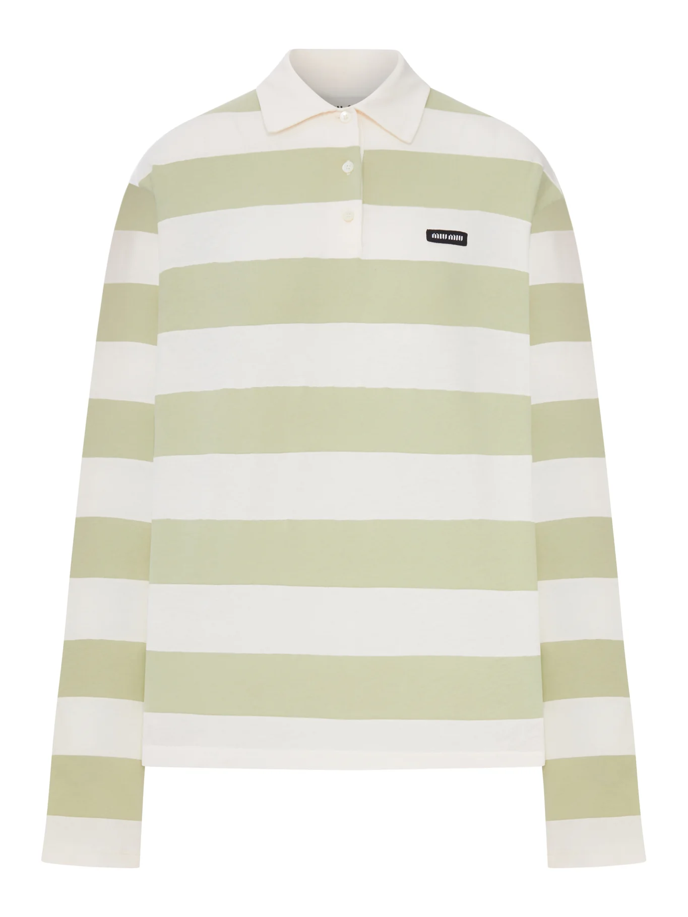 STRIPED JERSEY POLO