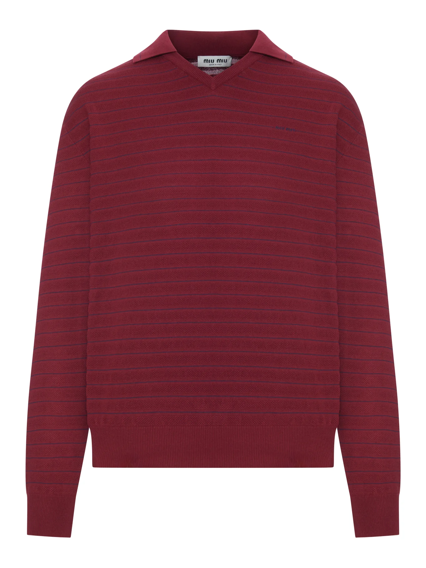 V-NECK COTTON SWEATER