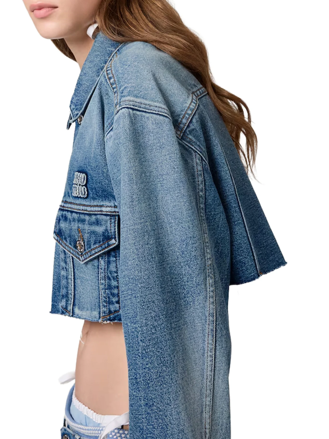 WASHED DENIM BLOUSON - Image 4