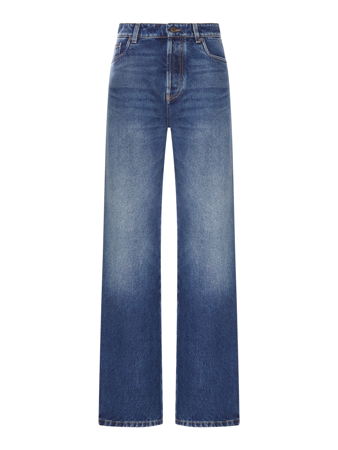 WIDE-LEG JEANS IN DÉLAVÉ-EFFECT DENIM