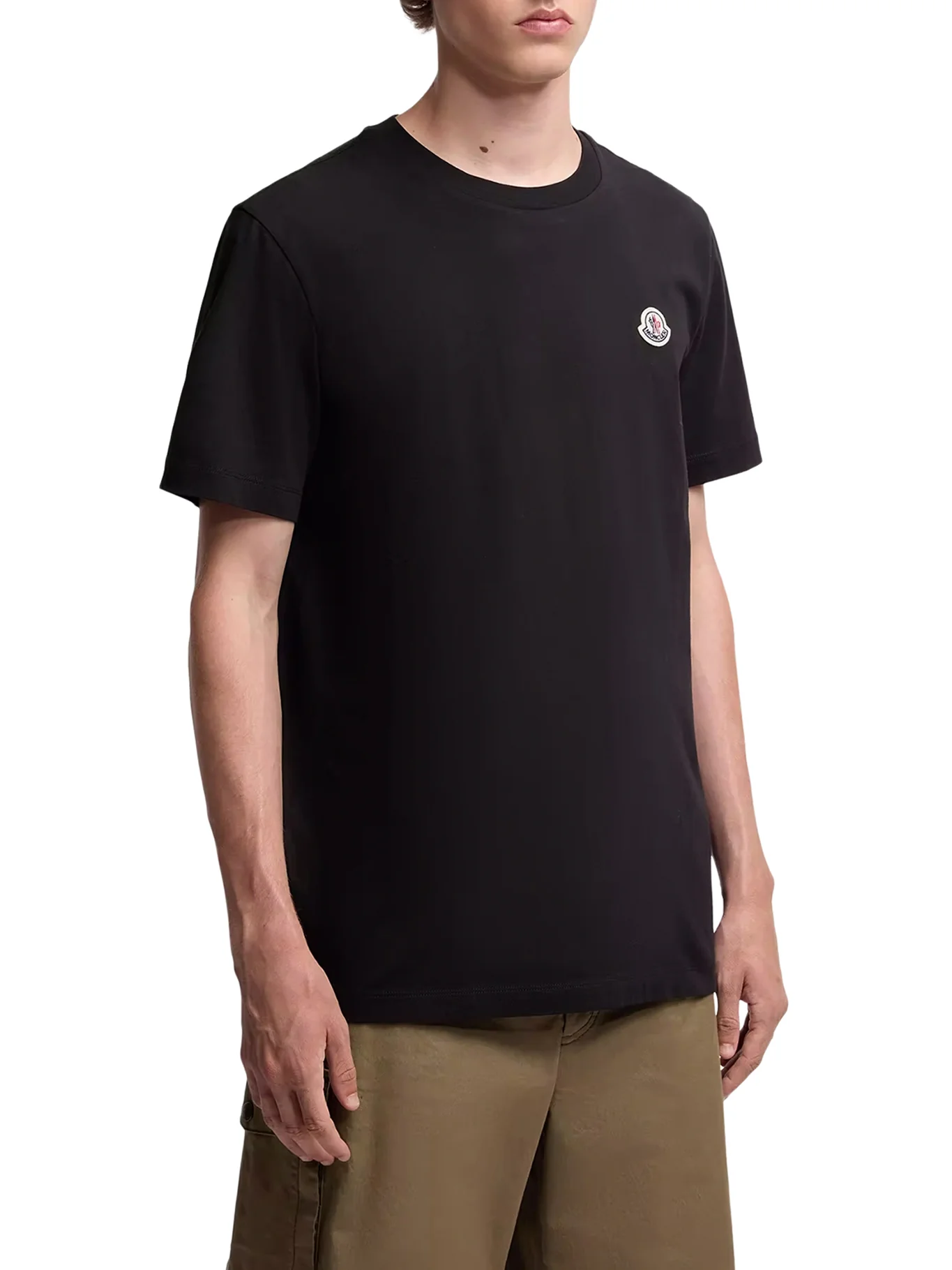 COTTON T-SHIRT WITH LOGO PATCH (SET OF THREE) - Image 3