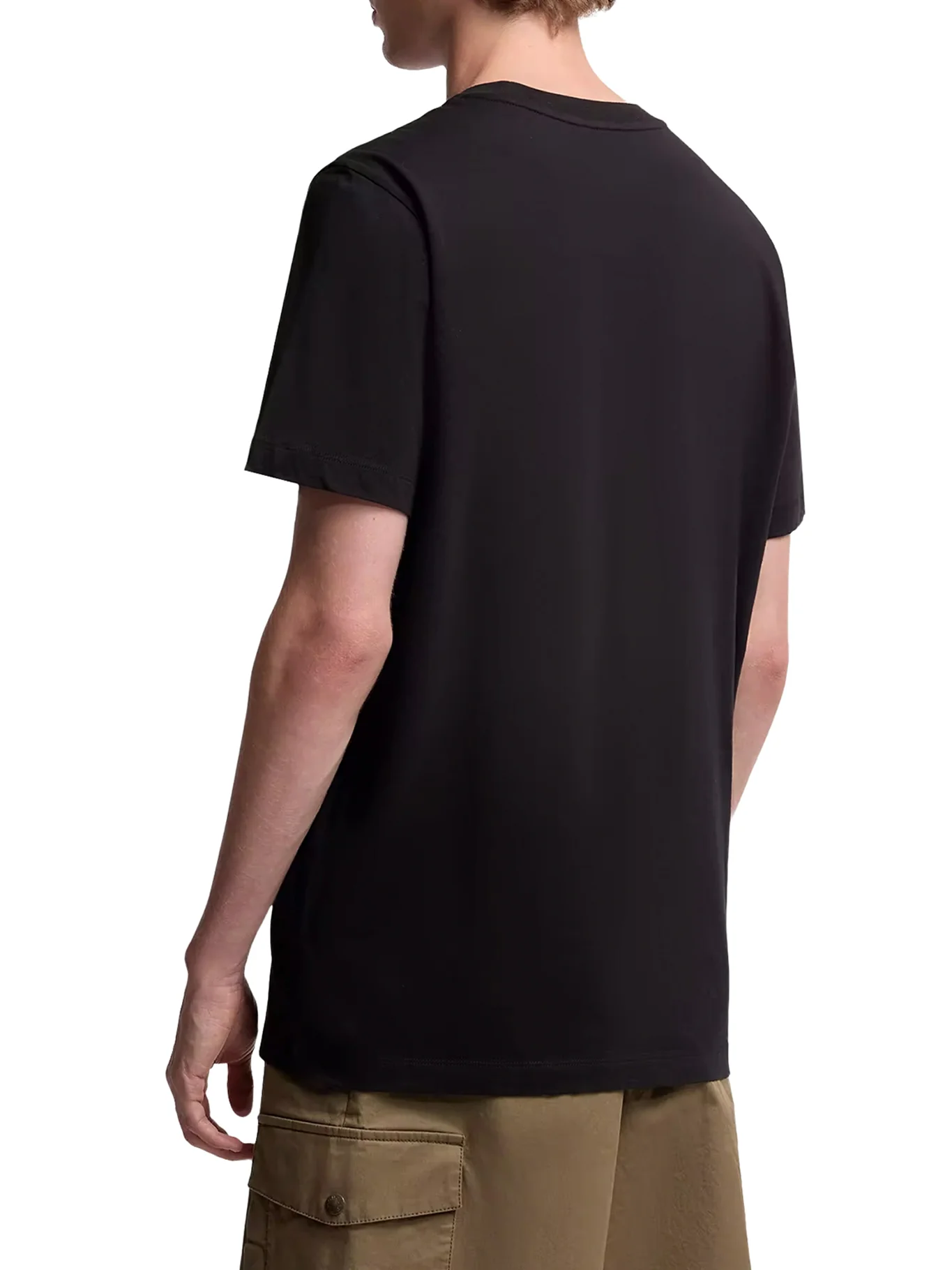 COTTON T-SHIRT WITH LOGO PATCH (SET OF THREE) - Image 4