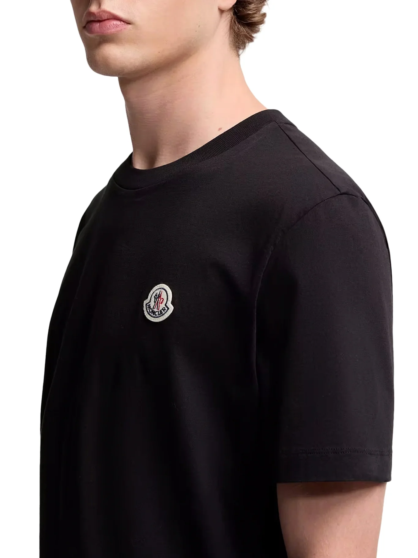 COTTON T-SHIRT WITH LOGO PATCH (SET OF THREE) - Image 6