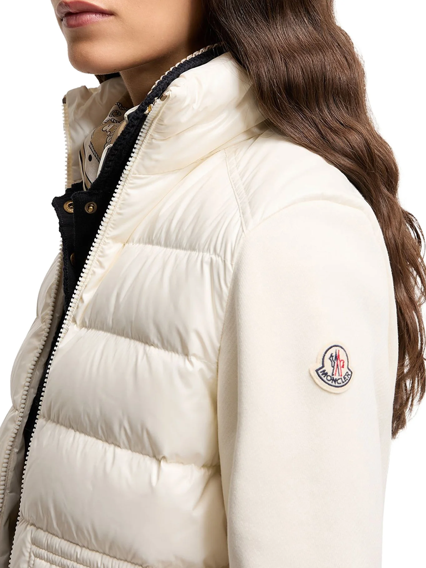 COTTON ZIP-UP SWEATSHIRT WITH NYLON FRONT - Image 5