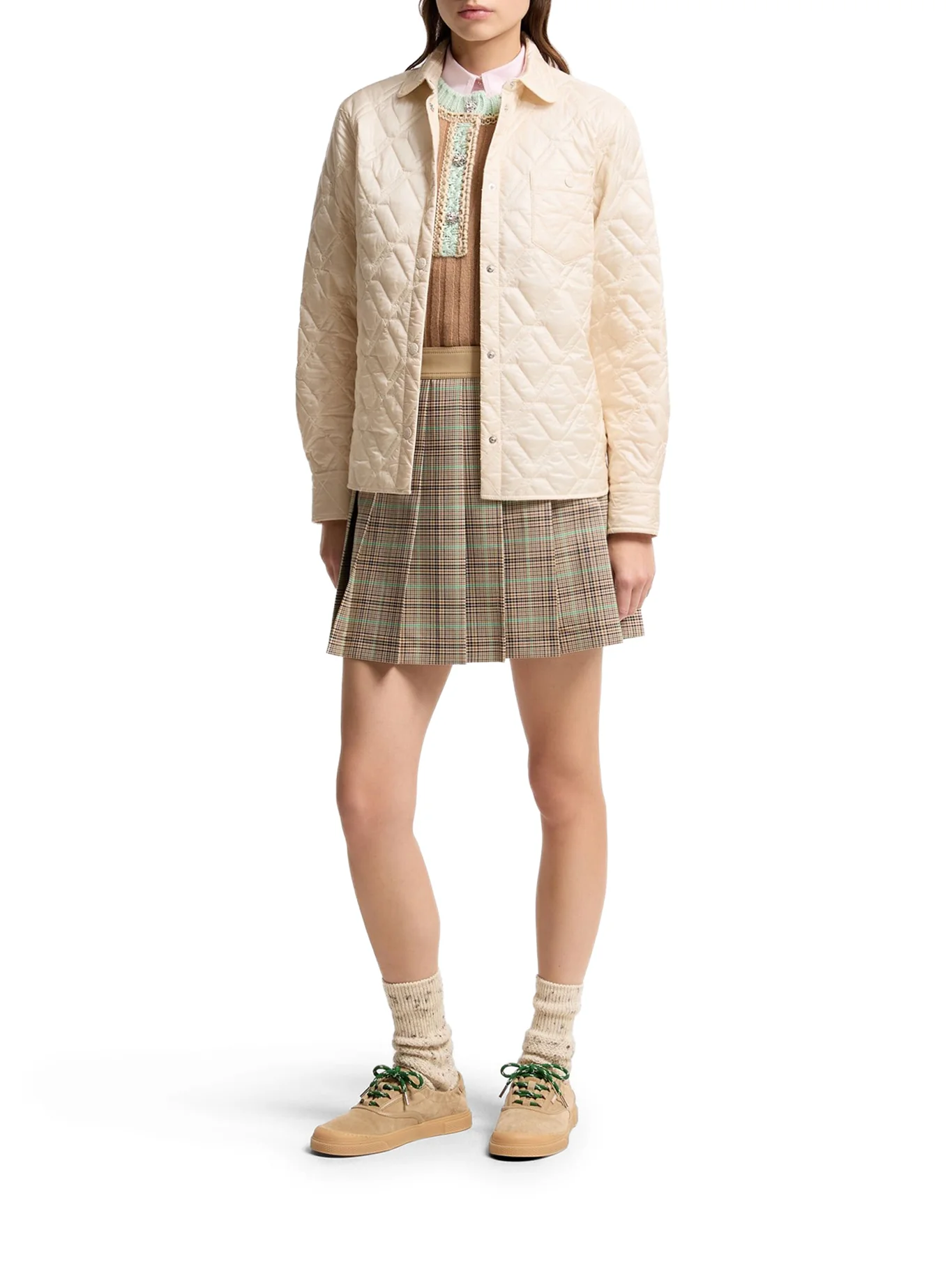 DIAMOND QUILTED PADDED SHIRT JACKET - Image 2