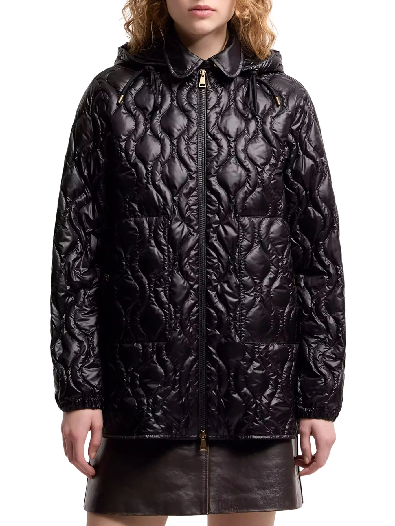 MIDI BALETTE DOWN JACKET WITH GEOMETRIC QUILTING - Image 3