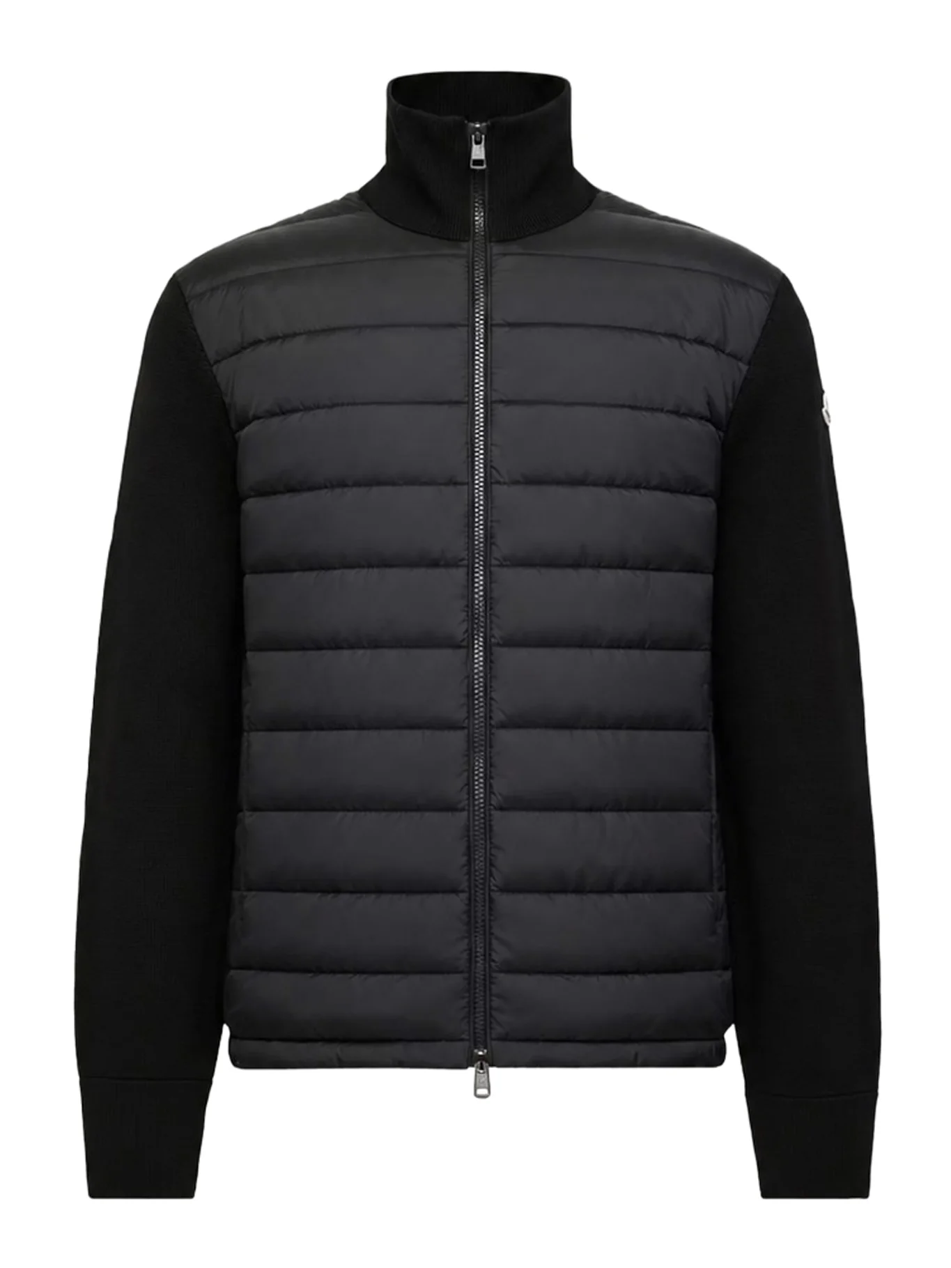 PADDED ZIP-UP CARDIGAN