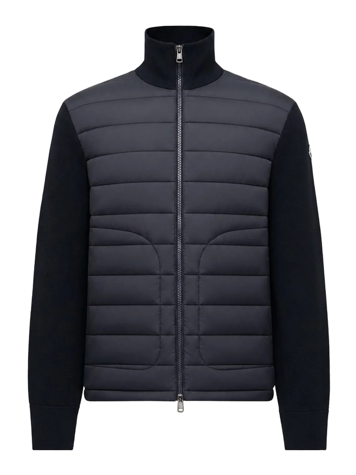 PADDED ZIP-UP CARDIGAN