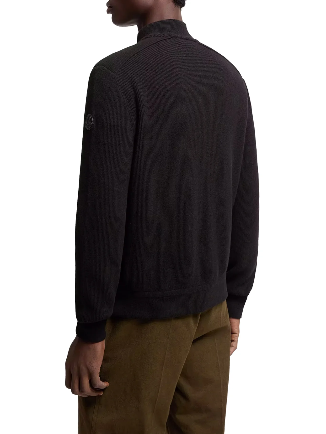 PADDED ZIP-UP CARDIGAN IN A WOOL AND CASHMERE BLEND - Image 4