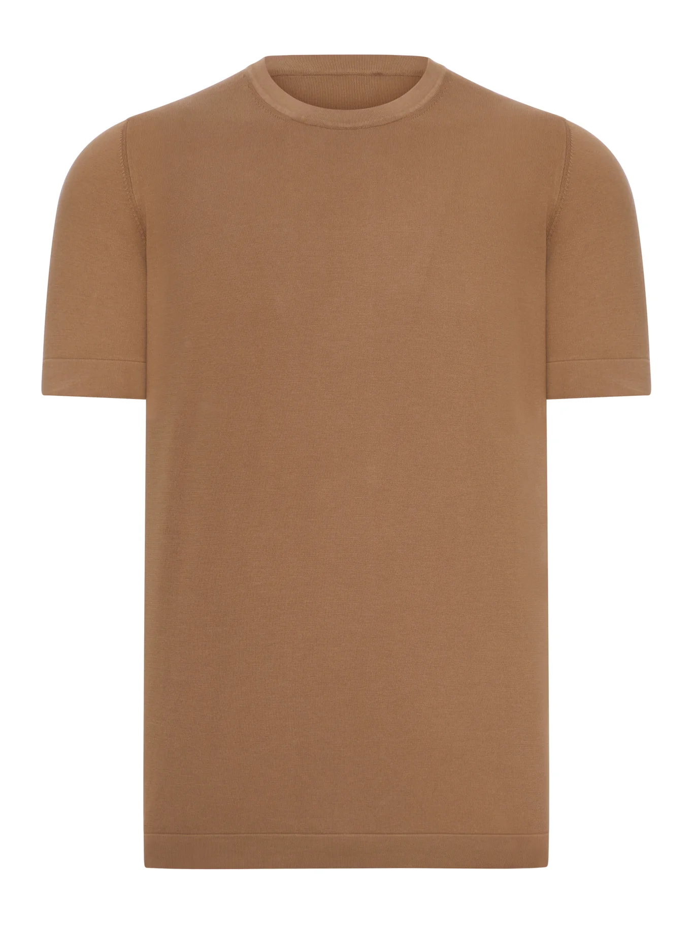 SHORT-SLEEVED COTTON KNITTED T-SHIRT