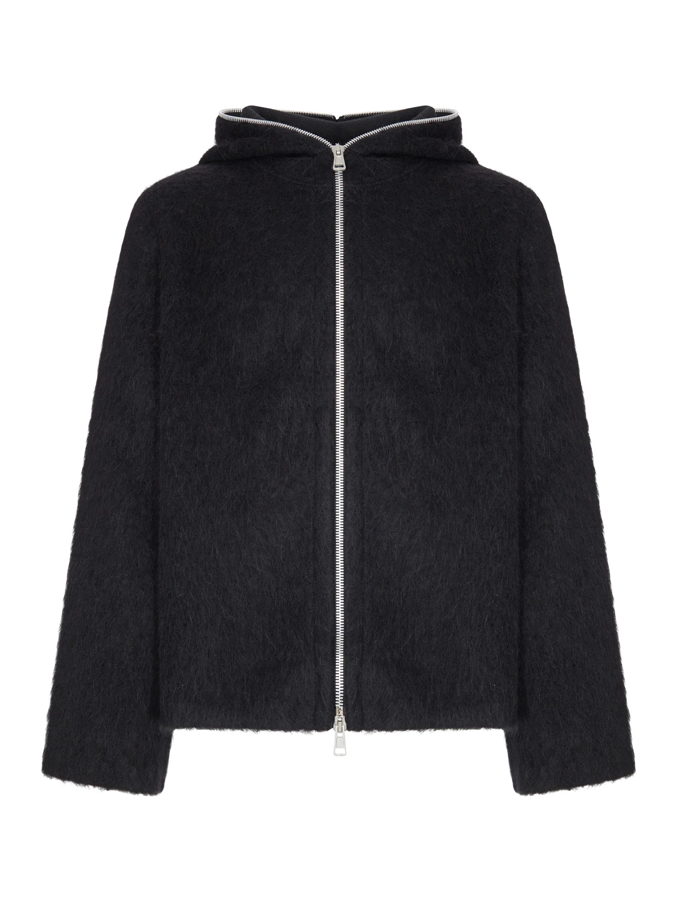 FULL ZIP WOOL HOODIE