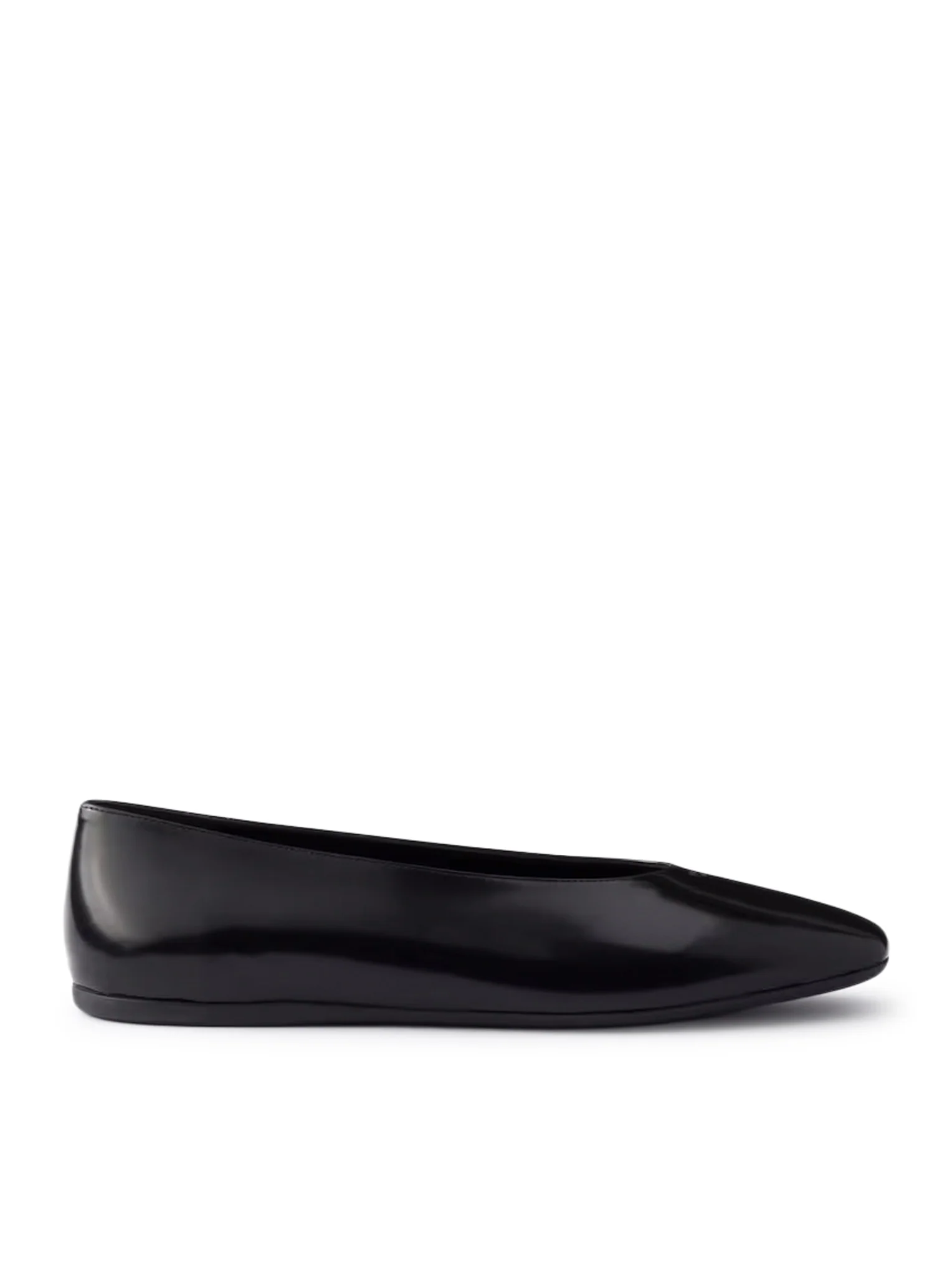 BRUSHED LEATHER BALLERINAS