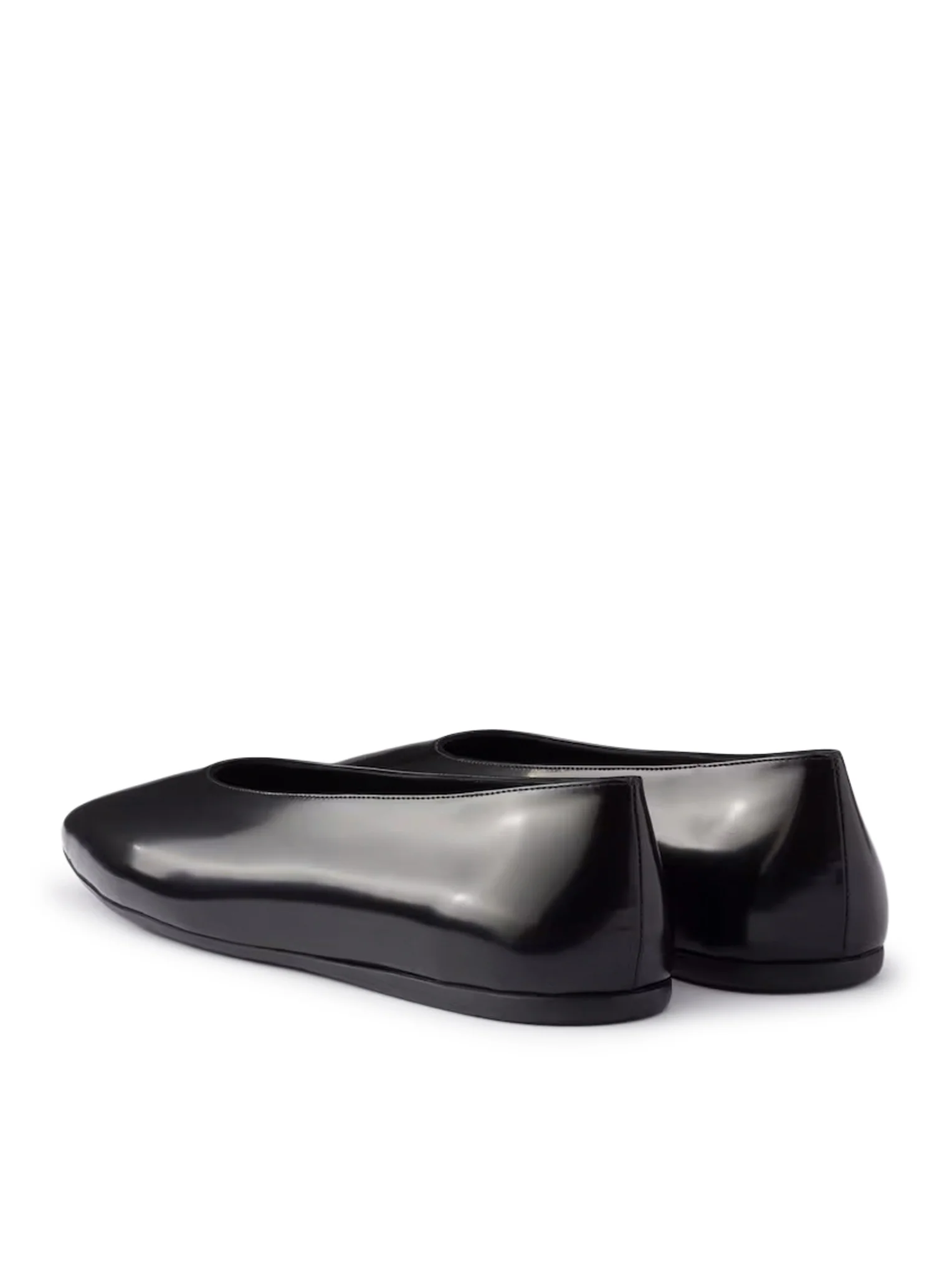 BRUSHED LEATHER BALLERINAS - Image 4