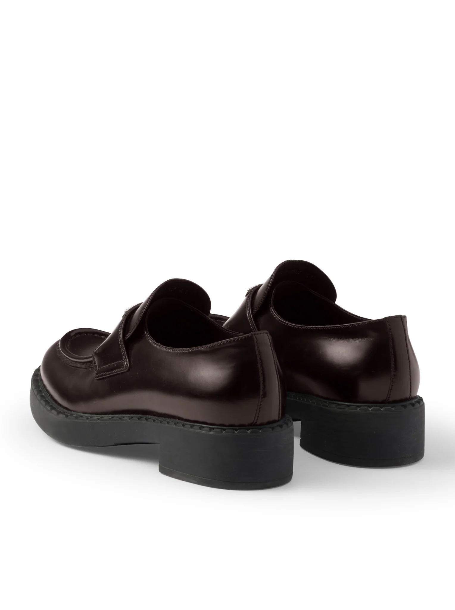 BRUSHED LEATHER LOAFERS WITH LOGO - Image 3