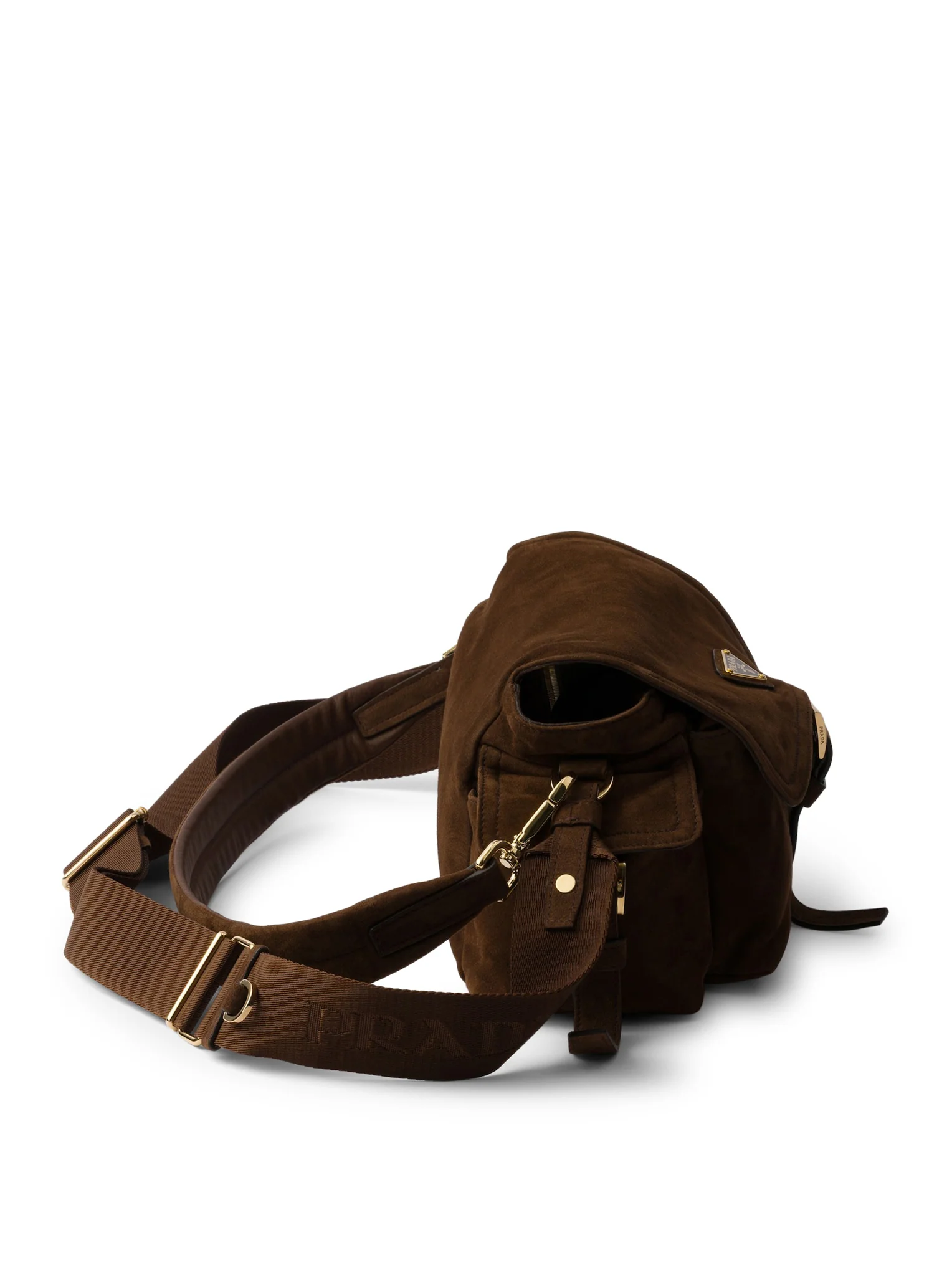 EXPLORE MEDIUM SUEDE SHOULDER BAG - Image 6