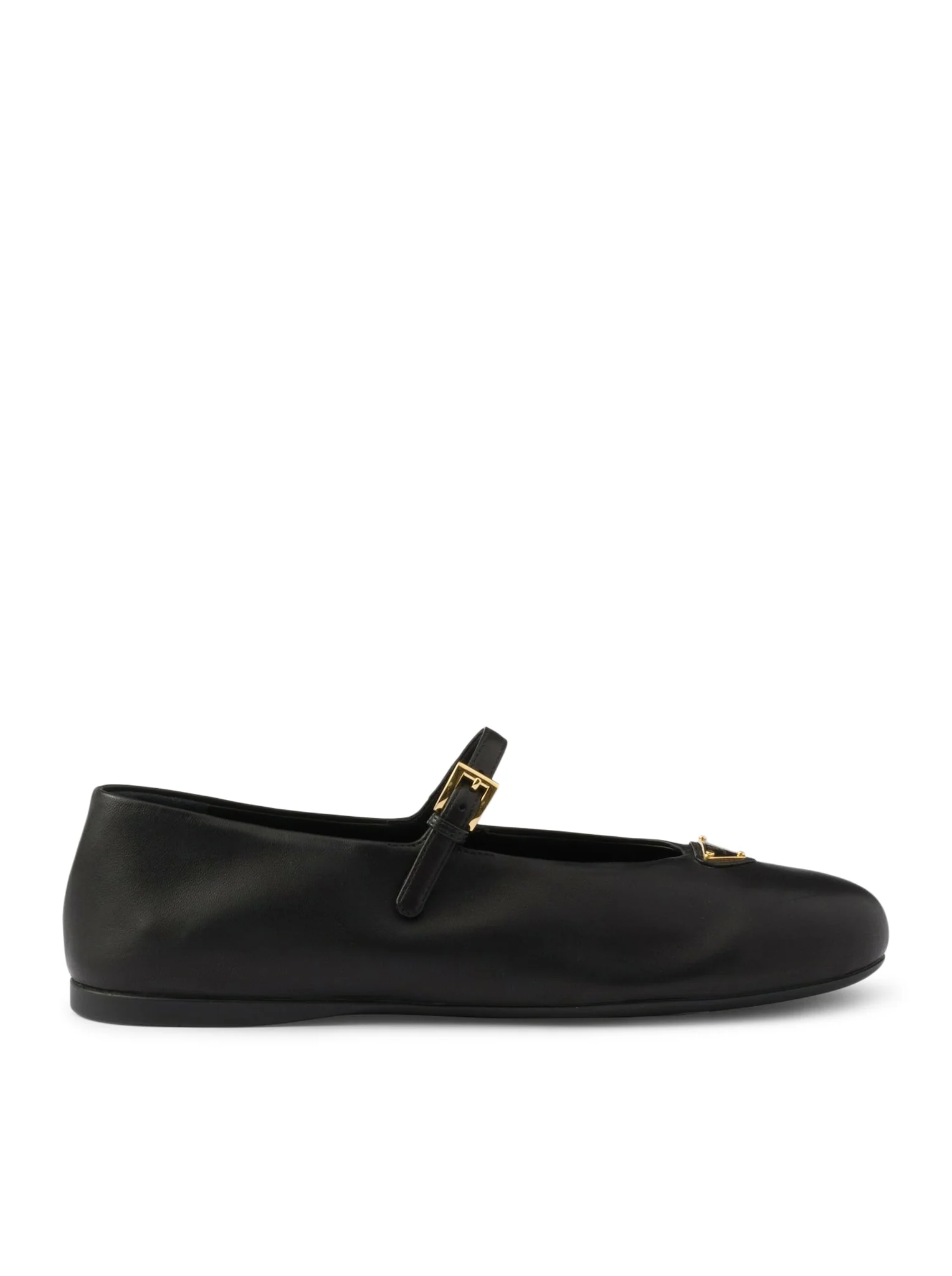 NAPPA LEATHER BALLET FLATS WITH LOGO