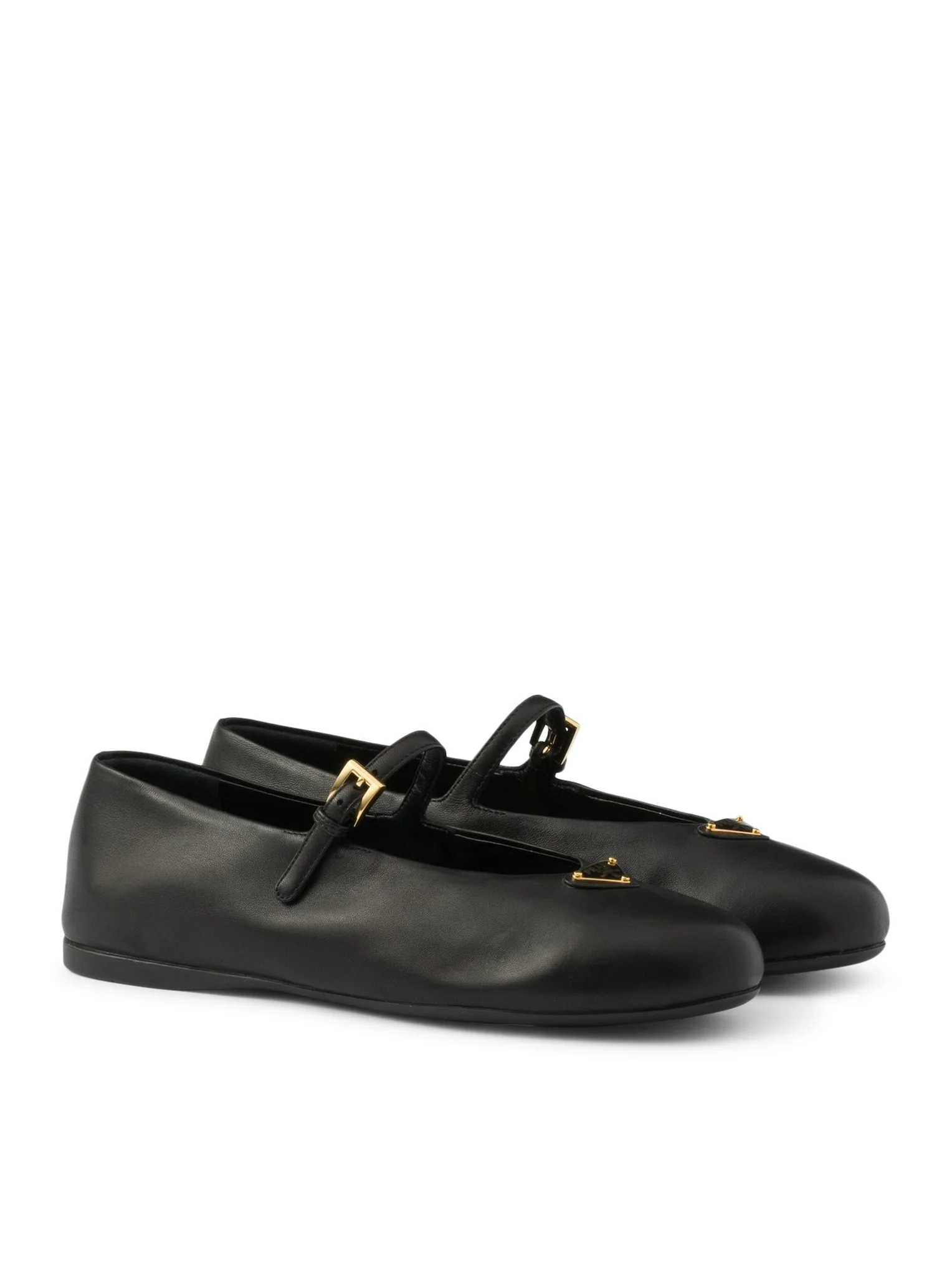 NAPPA LEATHER BALLET FLATS WITH LOGO - Image 2