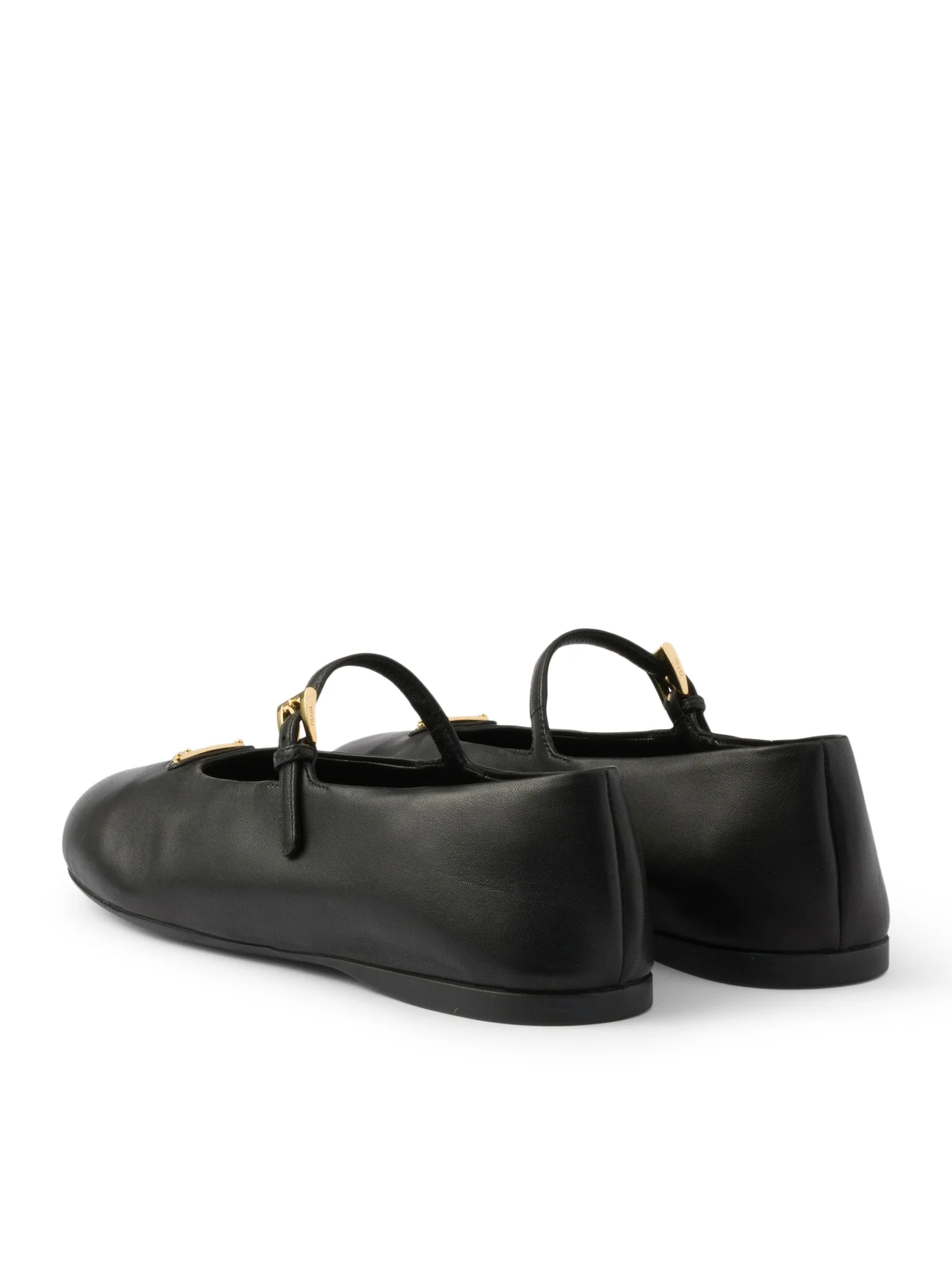 NAPPA LEATHER BALLET FLATS WITH LOGO - Image 3