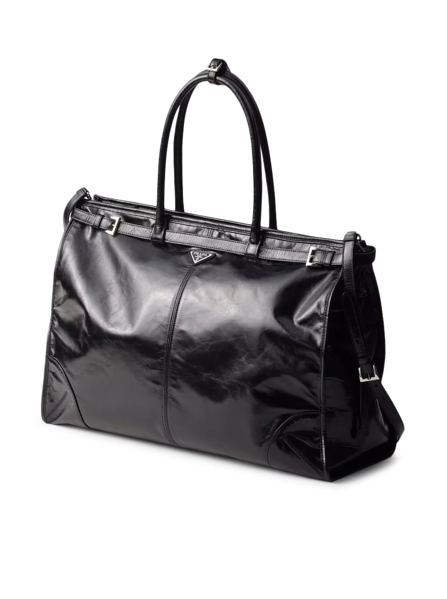 PRADA BONNIE LEATHER SHOPPING BAG - Image 5