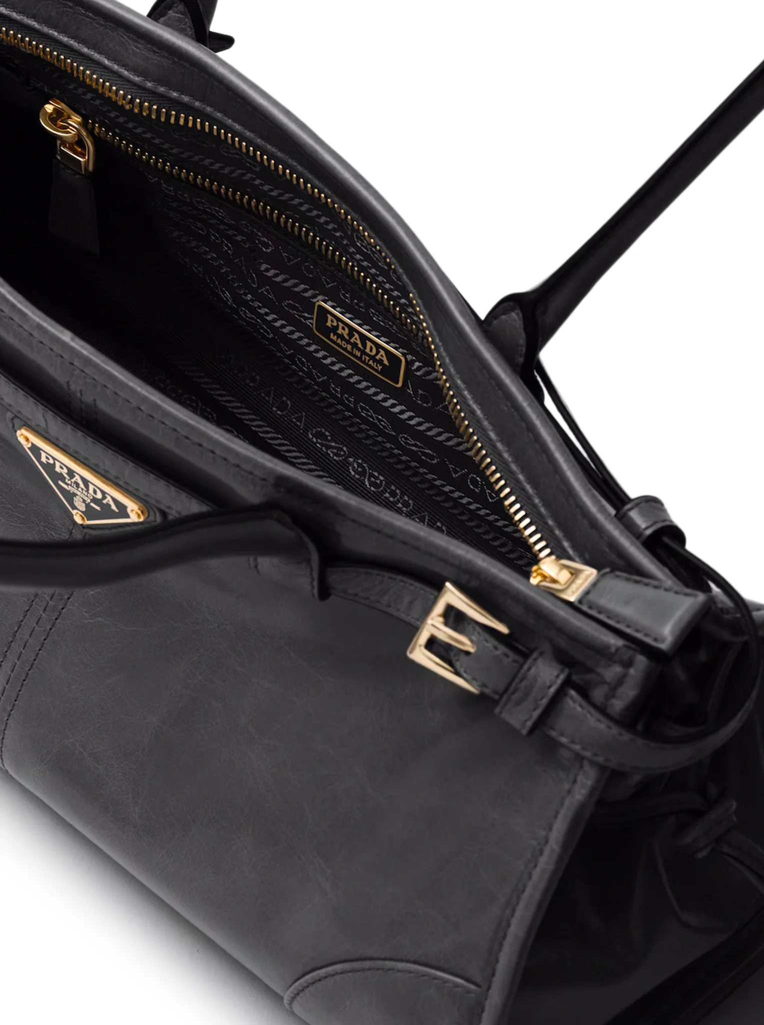 PRADA BONNIE MEDIUM LEATHER HANDBAG - Image 6