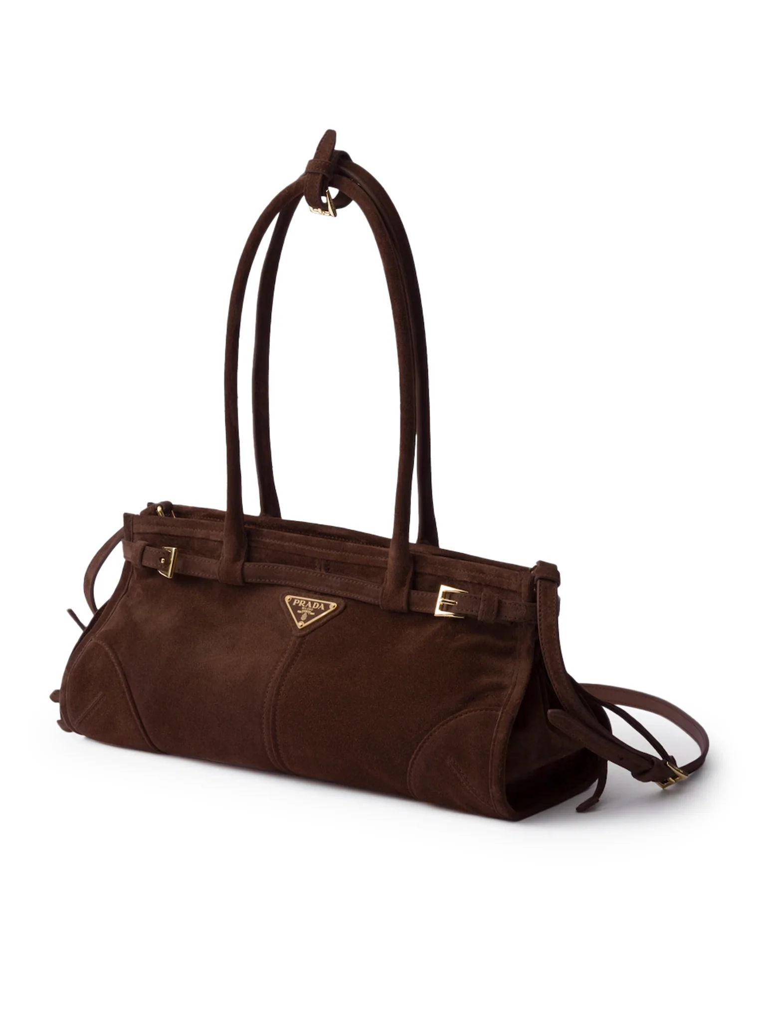 PRADA BONNIE MEDIUM SUEDE HANDBAG - Image 4