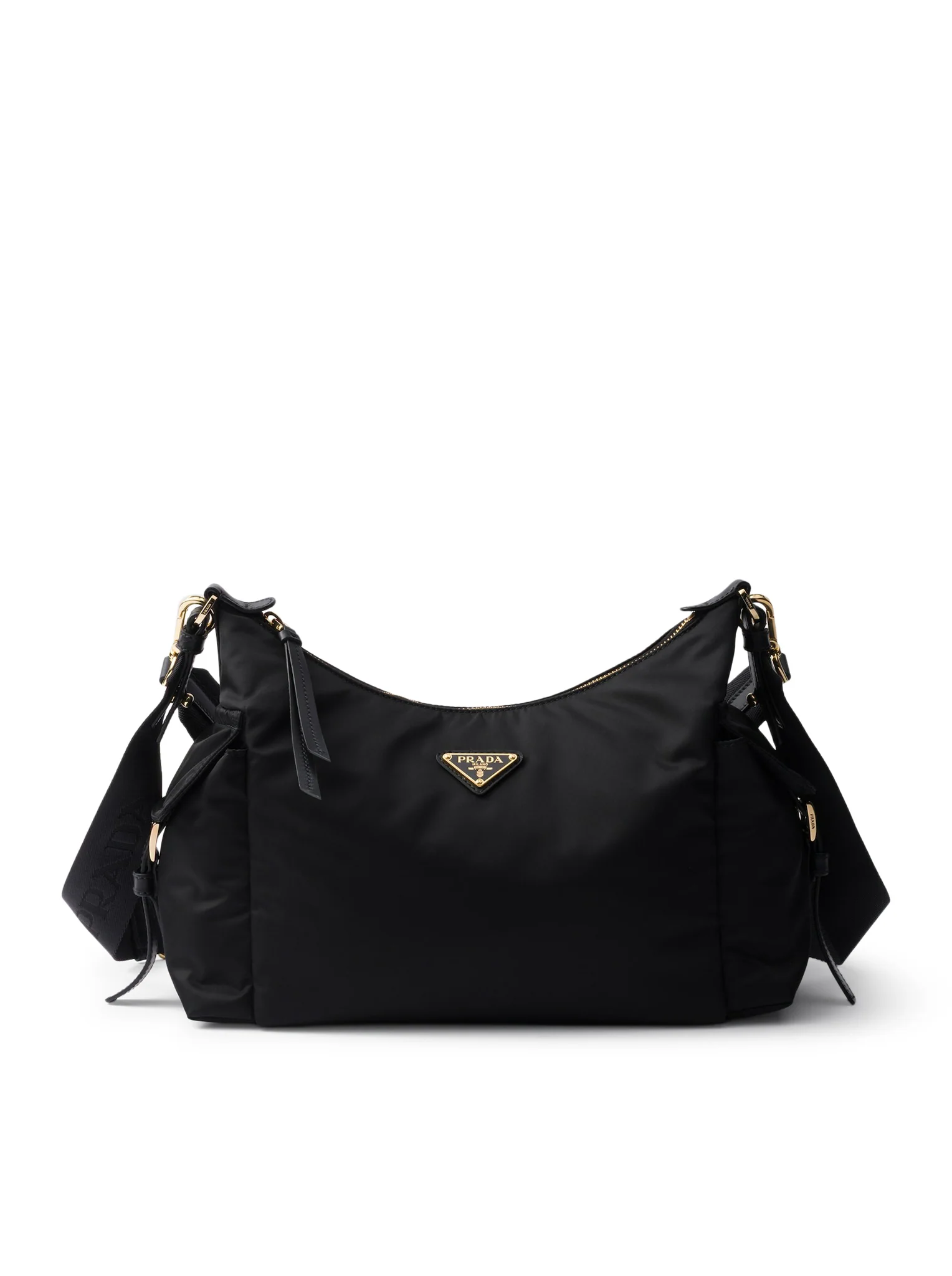 PRADA EXPLORE LARGE RE-NYLON AND LEATHER BAG