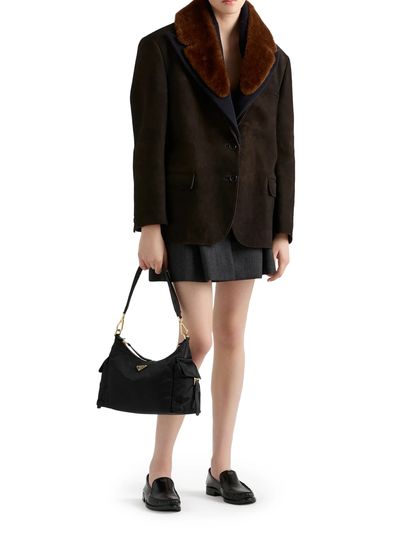 PRADA EXPLORE LARGE RE-NYLON AND LEATHER BAG - Image 2