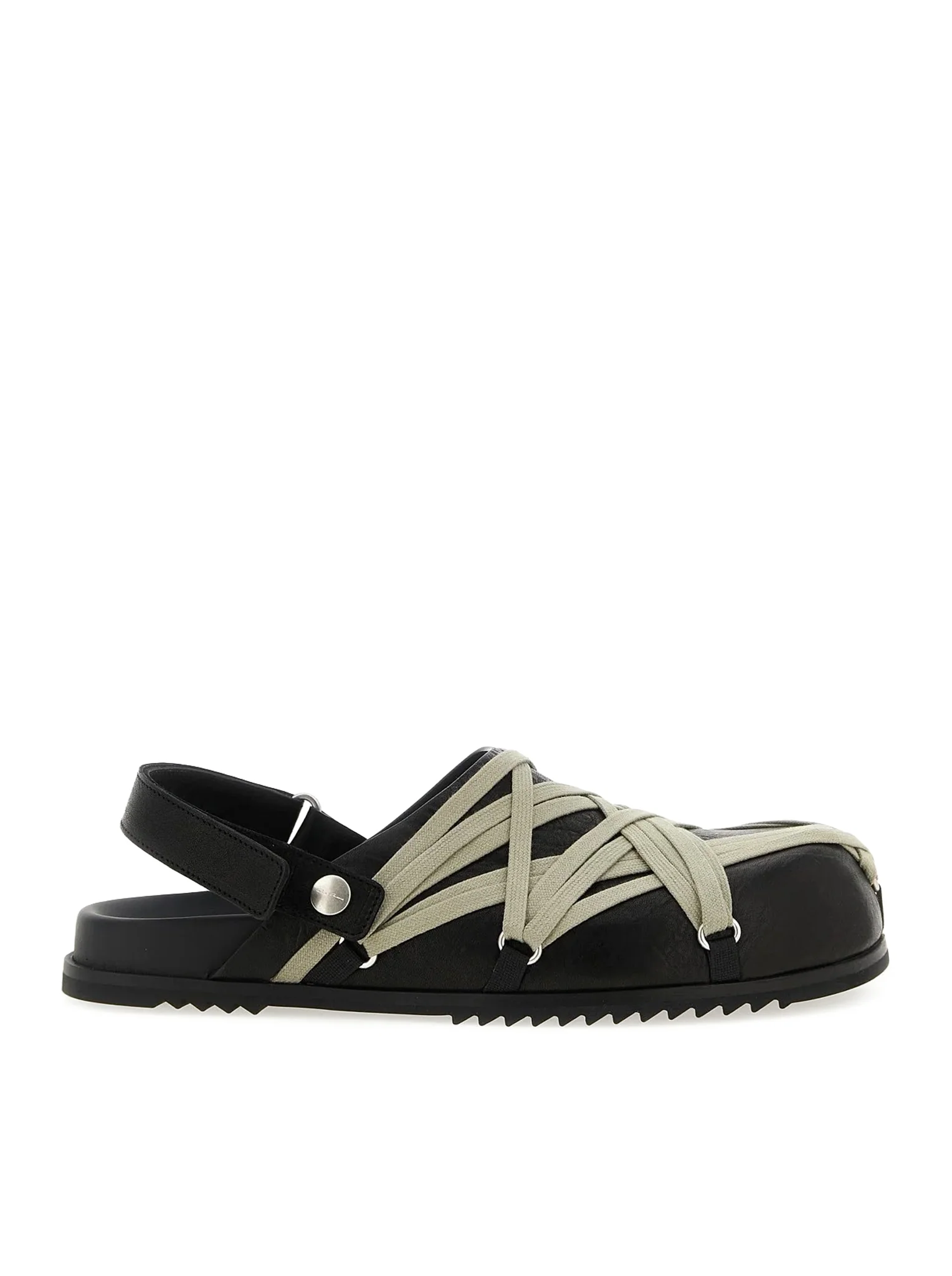 BLACK MEGALACED MULES