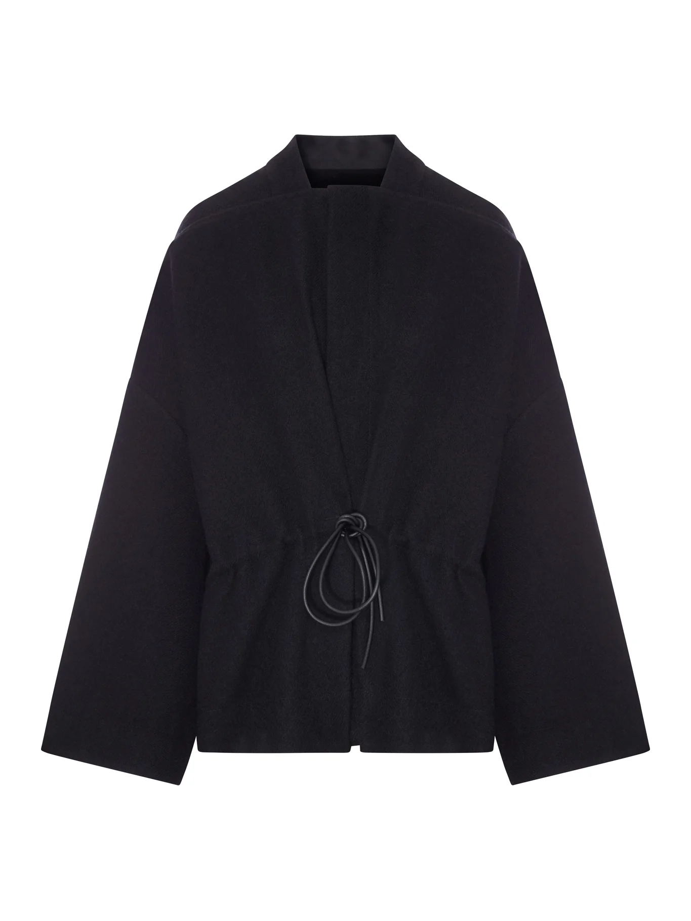 WOOL KIMONO BLOUSON WITH BELT
